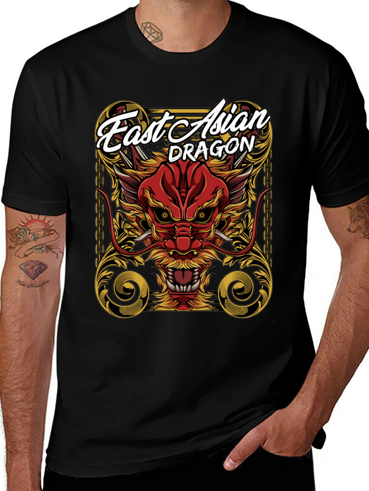 East Asian Dragon Graphic Tee - Bold Statement