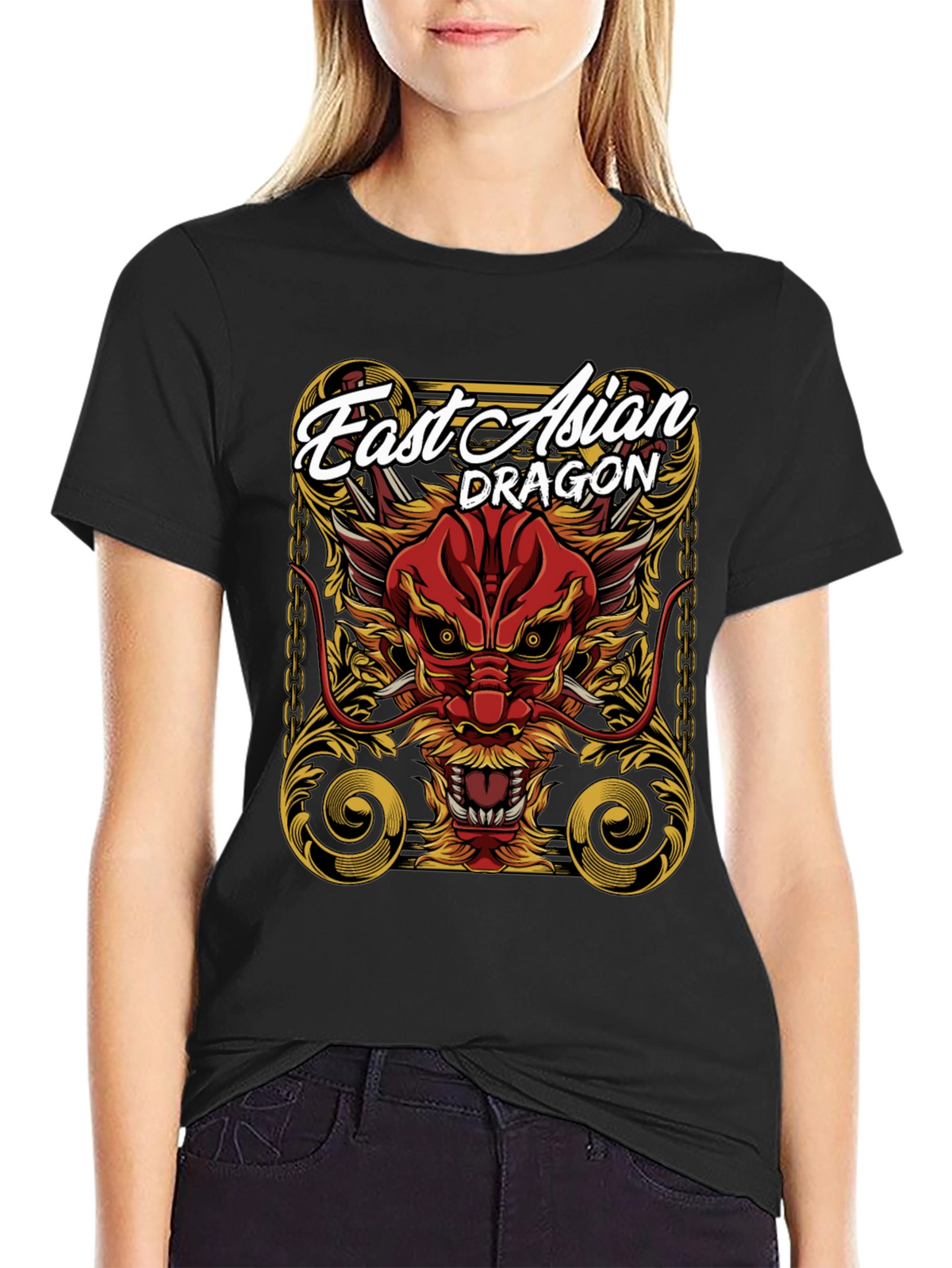East Asian Dragon Graphic Tee - Bold Statement