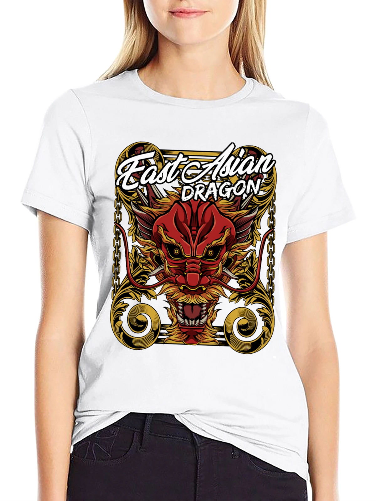 East Asian Dragon Graphic Tee - Bold Statement