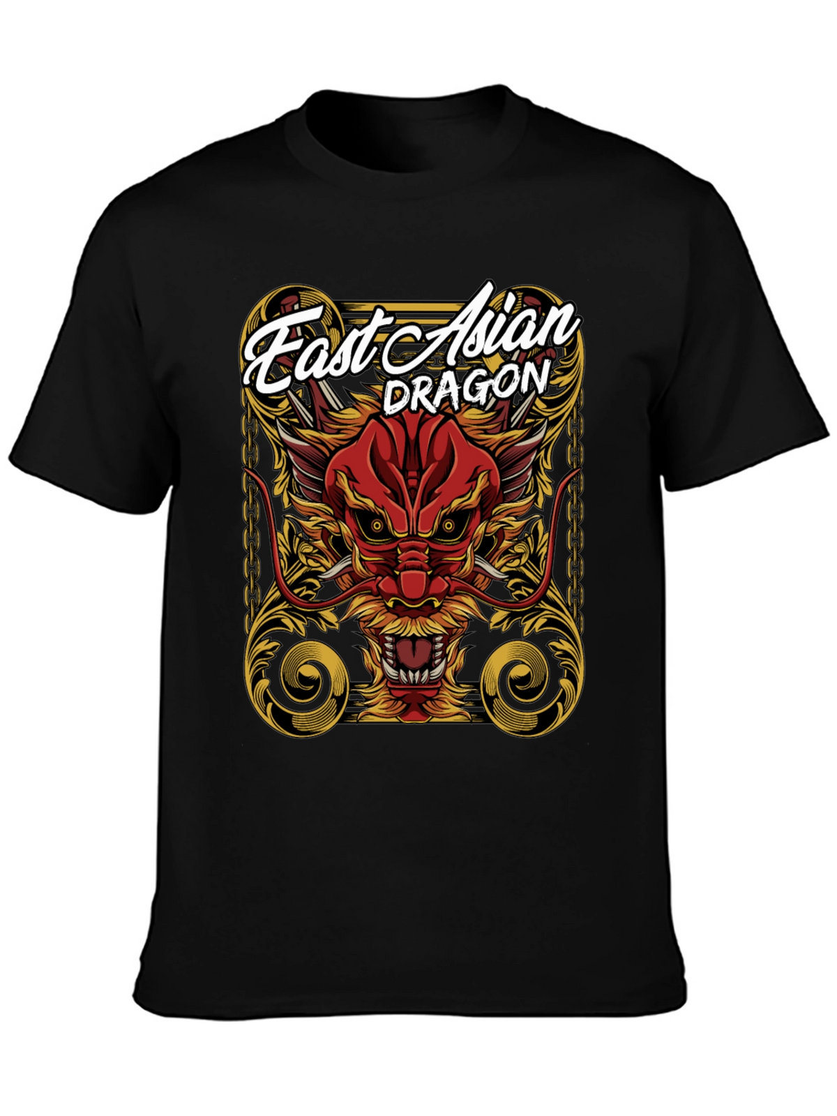 East Asian Dragon Graphic Tee - Bold Statement