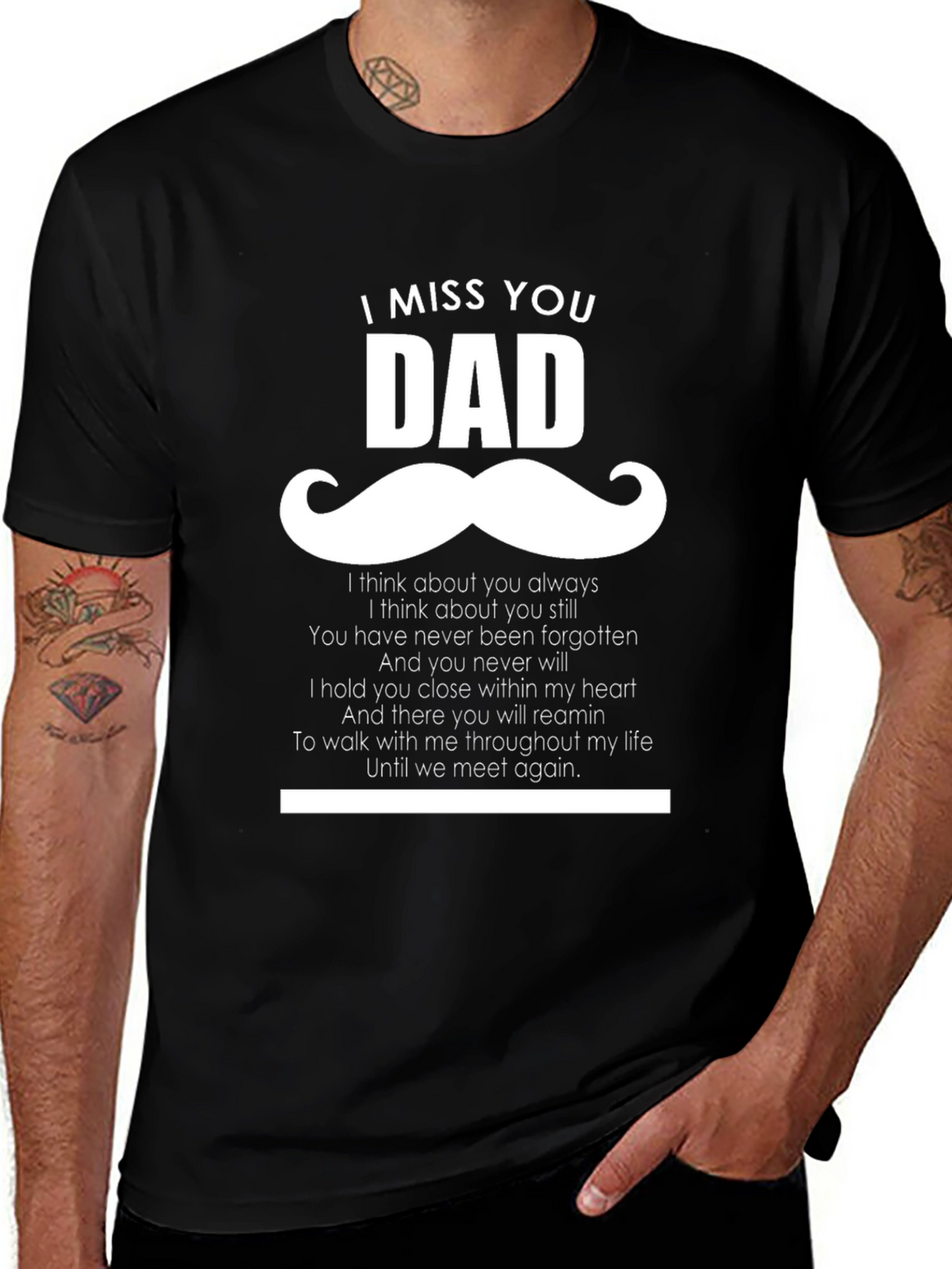 I Miss You Dad T-Shirt - Memorial Gift