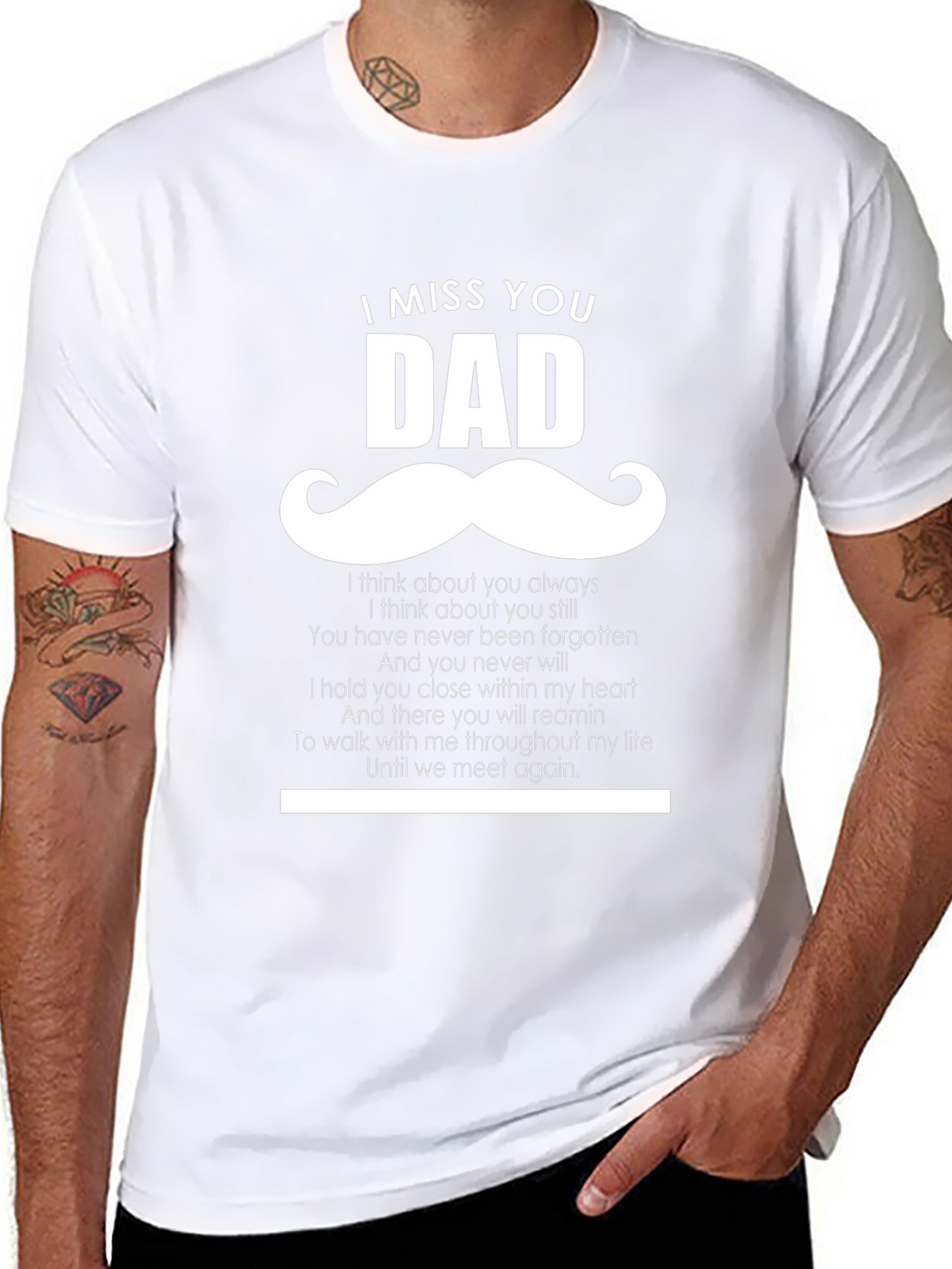 I Miss You Dad T-Shirt - Memorial Gift