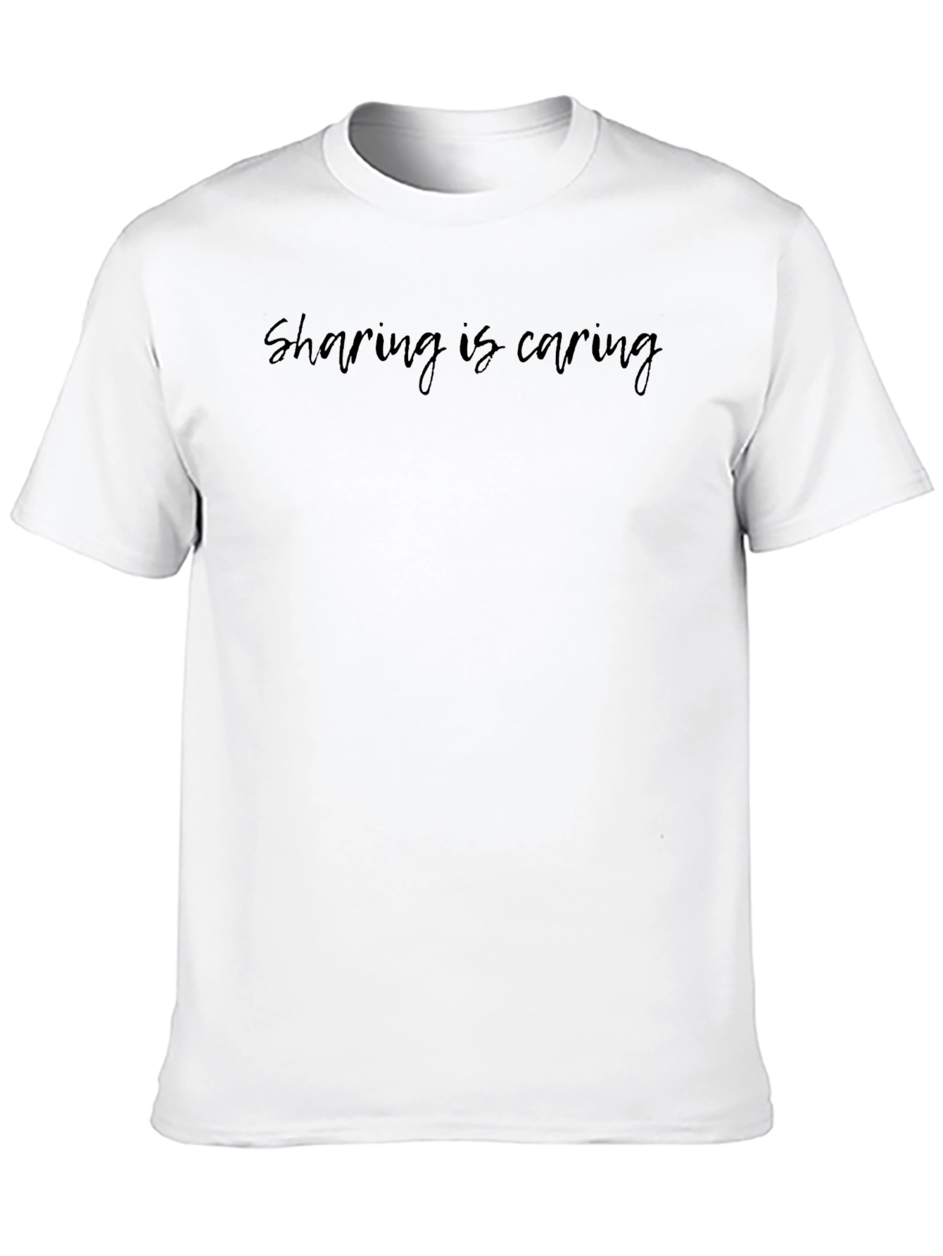 Sharing is Caring Black T-Shirt