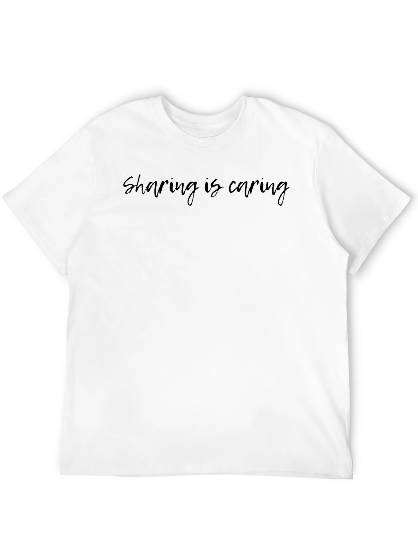 Sharing is Caring Black T-Shirt