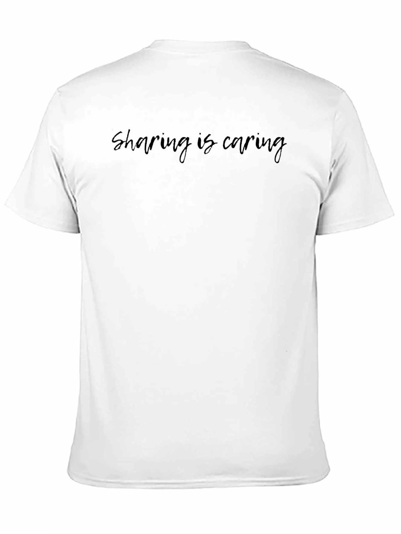 Sharing is Caring Black T-Shirt
