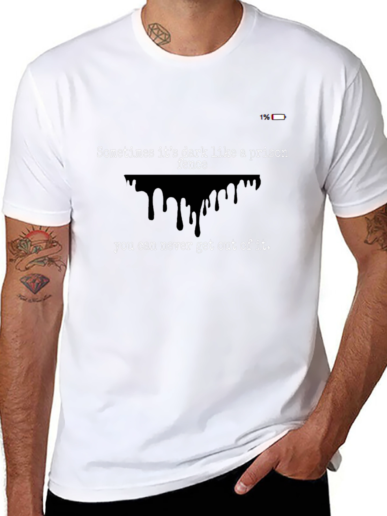 Dark Humor Tee: Prison Fence