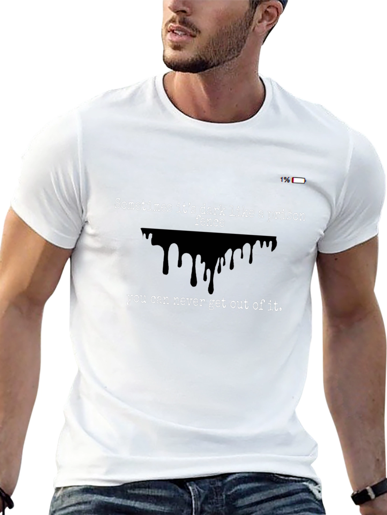 Dark Humor Tee: Prison Fence