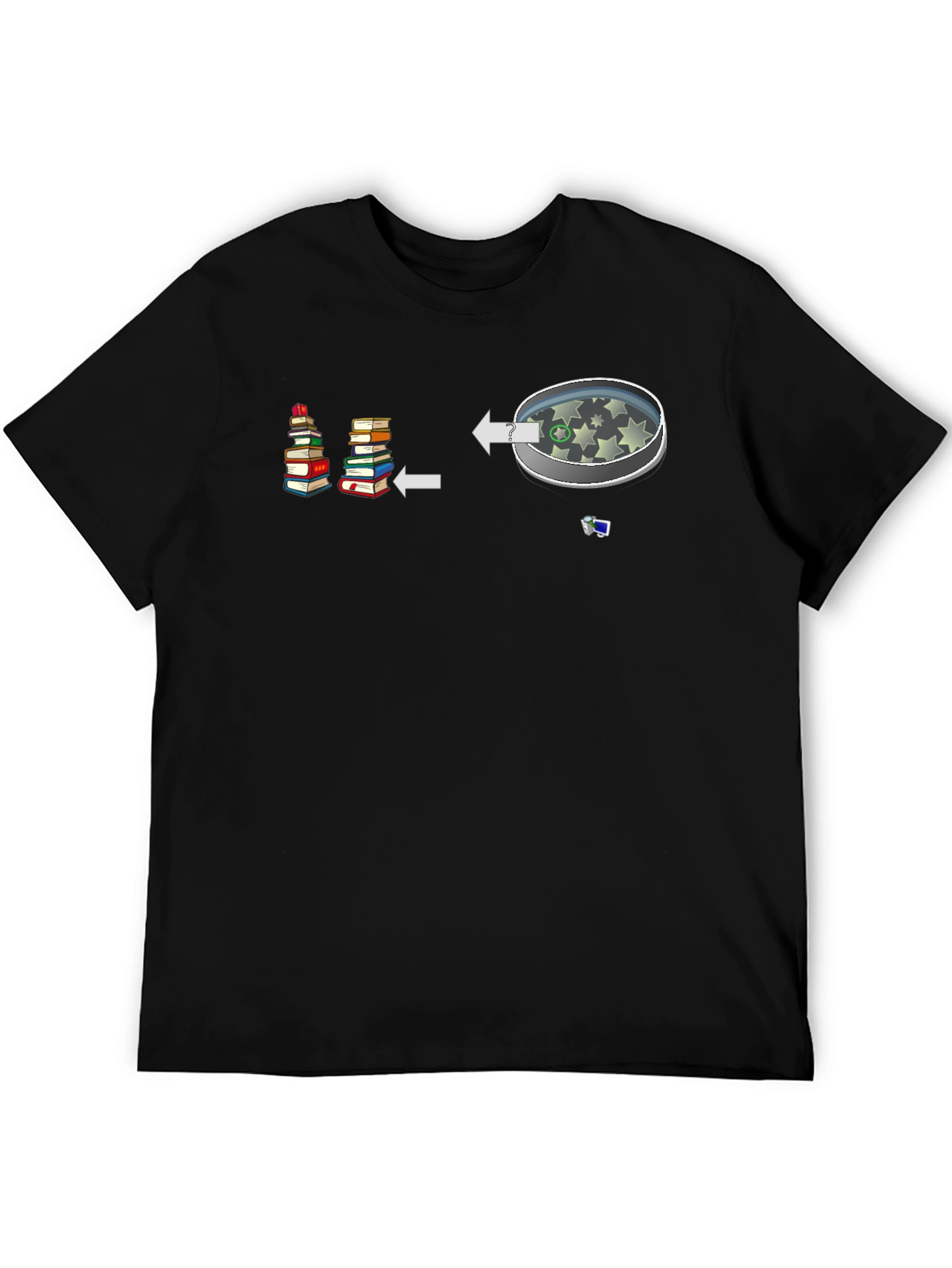 Bookworm to Dreamer Black T-Shirt