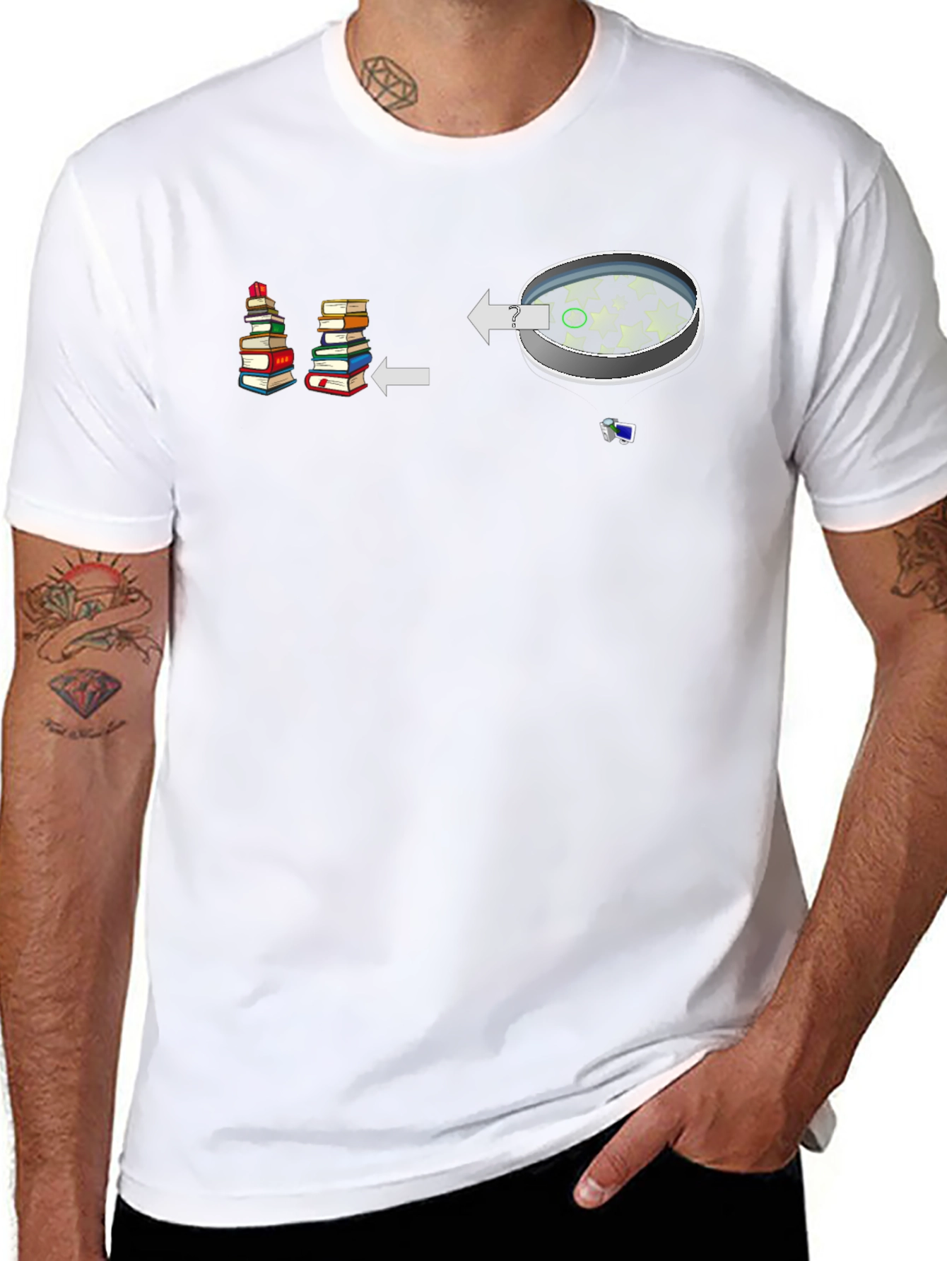 Bookworm to Dreamer Black T-Shirt