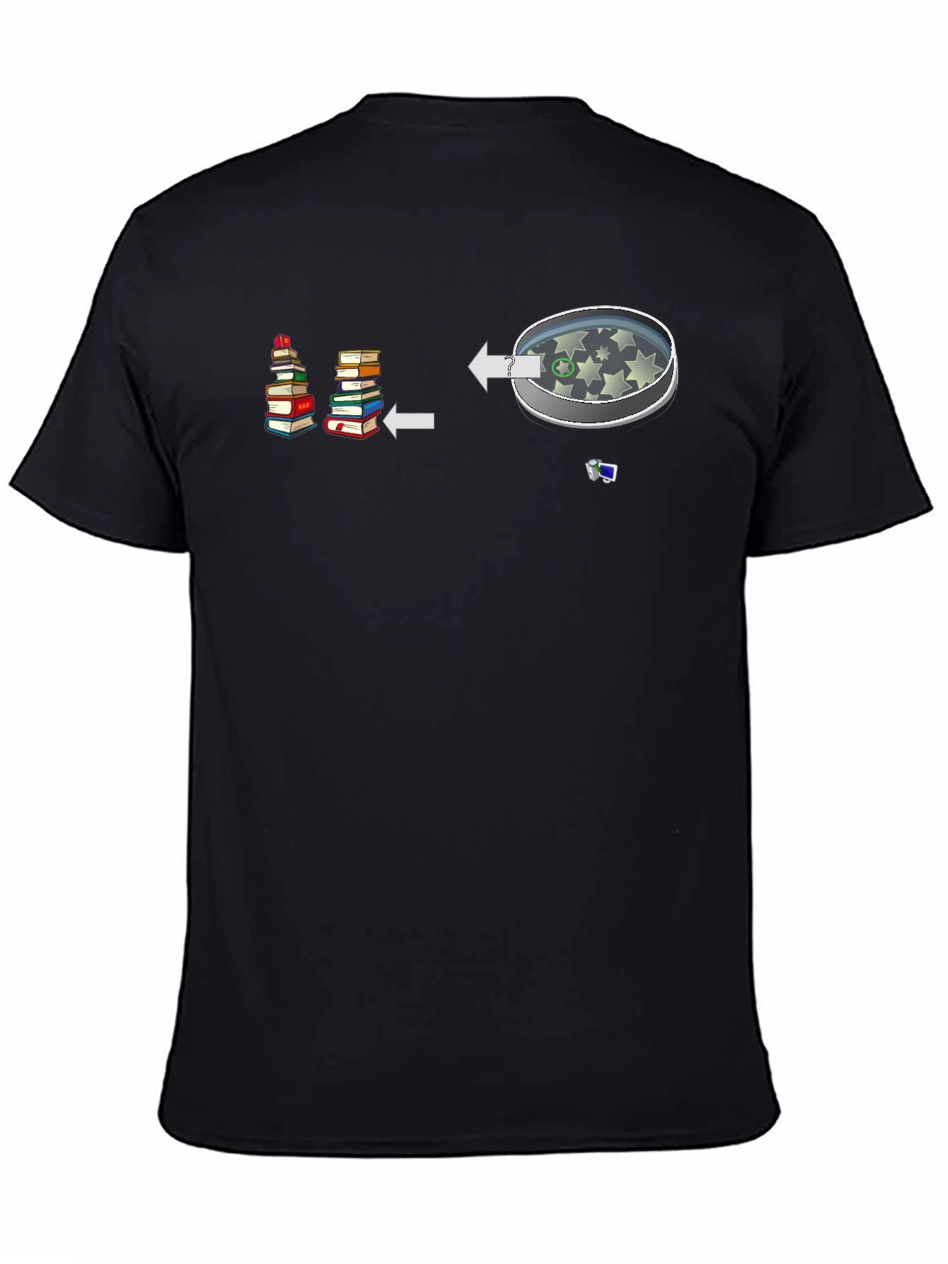 Bookworm to Dreamer Black T-Shirt