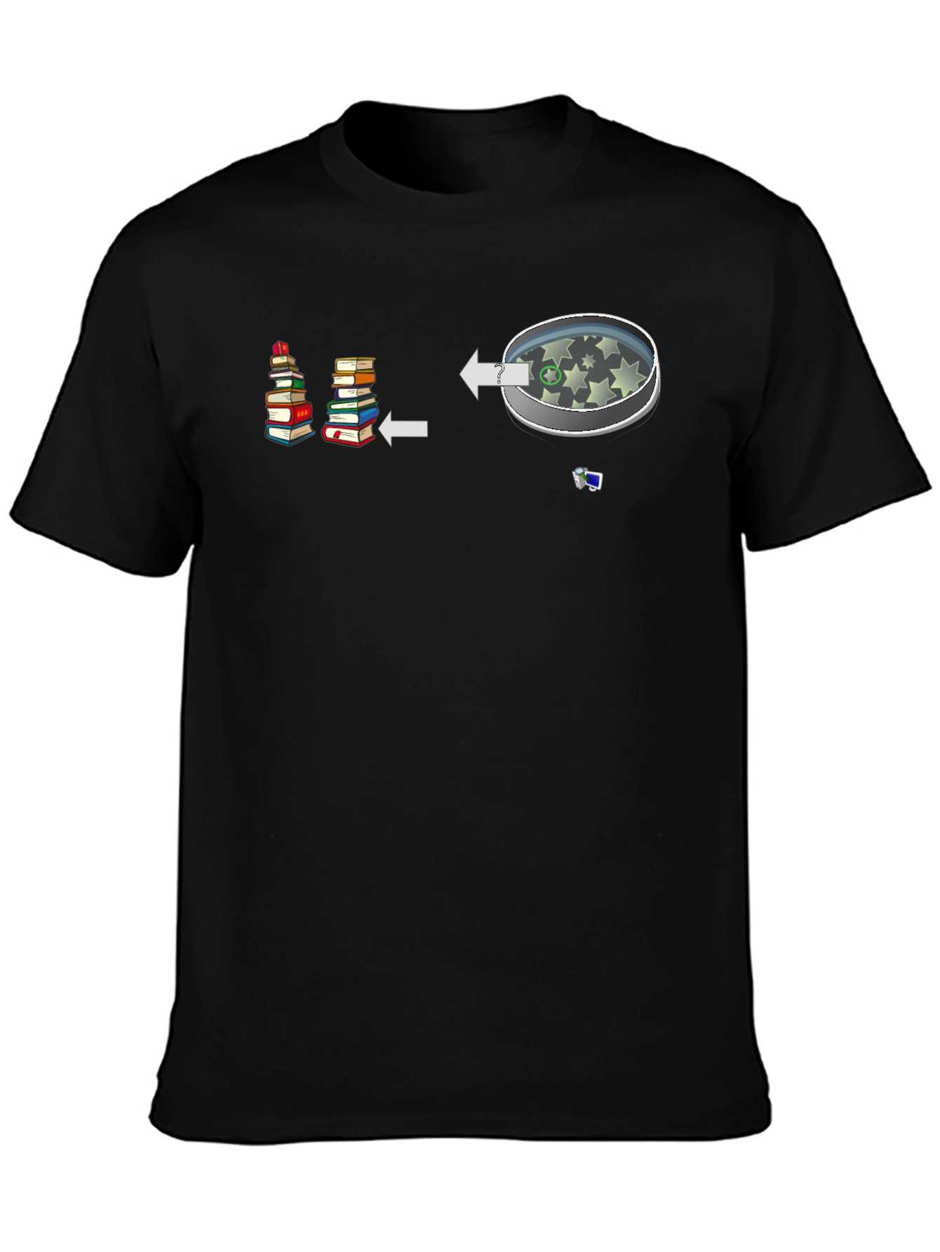 Bookworm to Dreamer Black T-Shirt