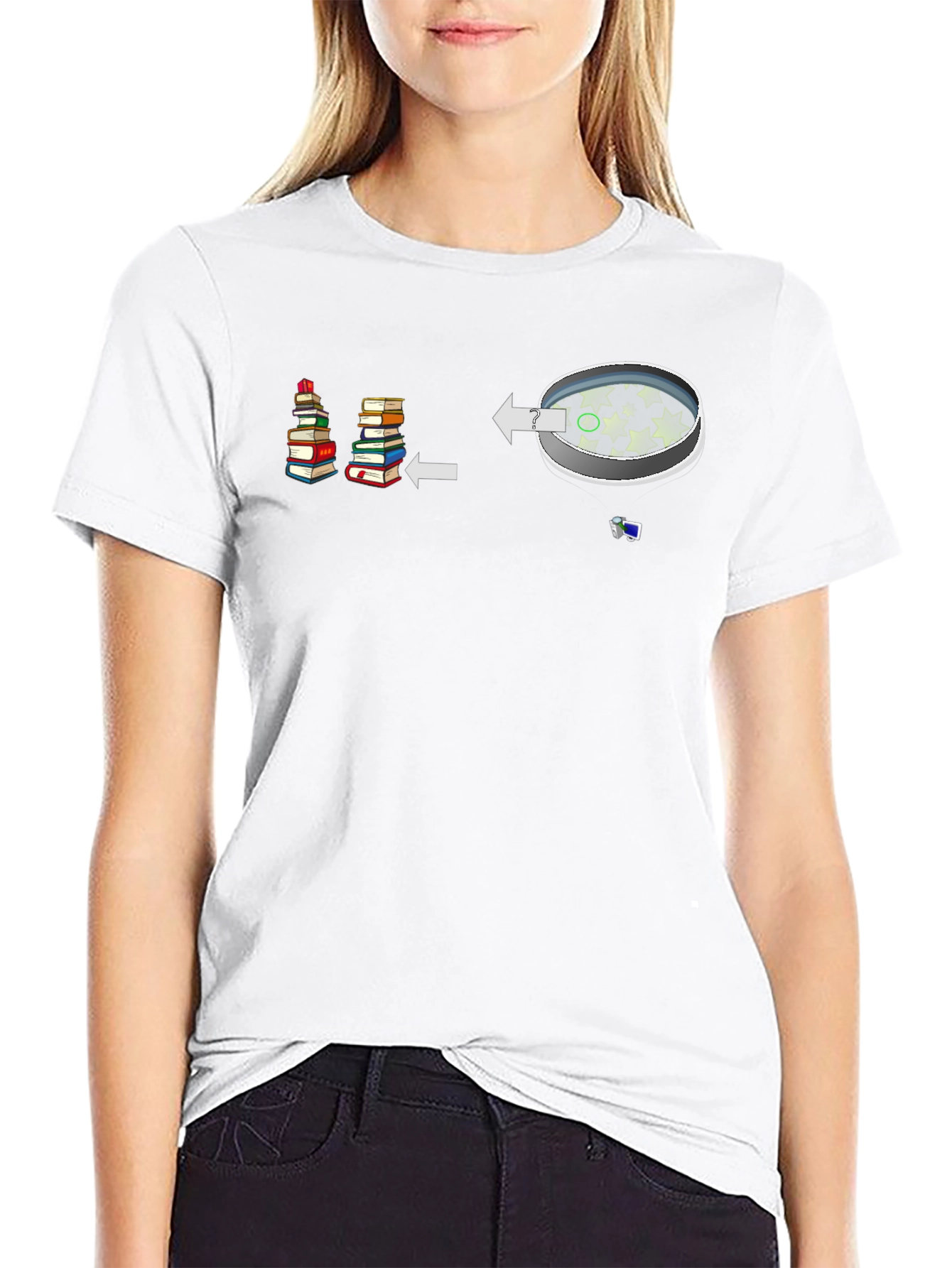 Bookworm to Dreamer Black T-Shirt