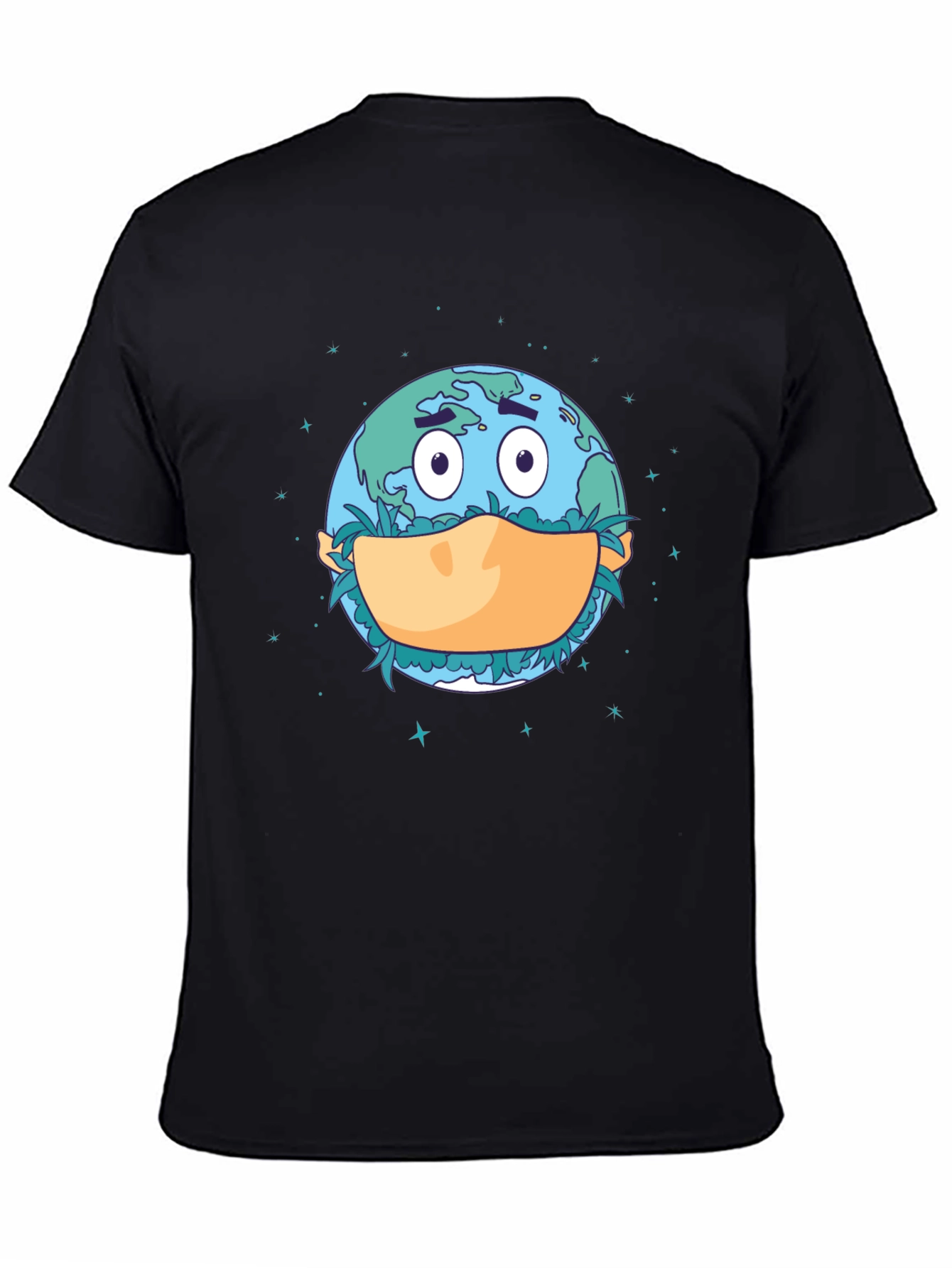 Earth Wearing Mask T-Shirt - Stay Safe