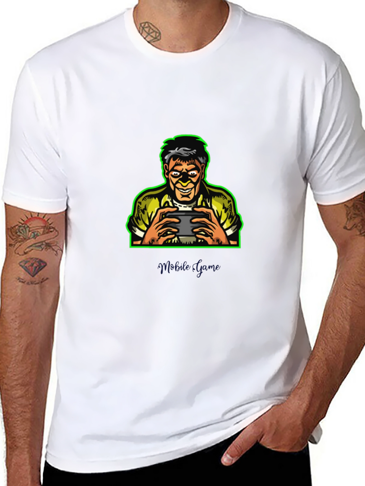 Mobile Gamer Black T-Shirt