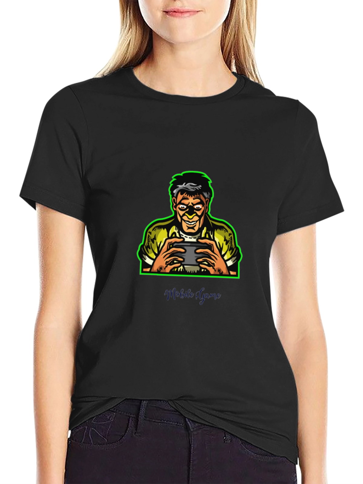 Mobile Gamer Black T-Shirt