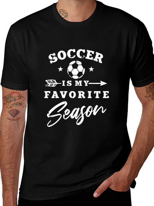 Soccer Is My Favorite Season Graphic Tee