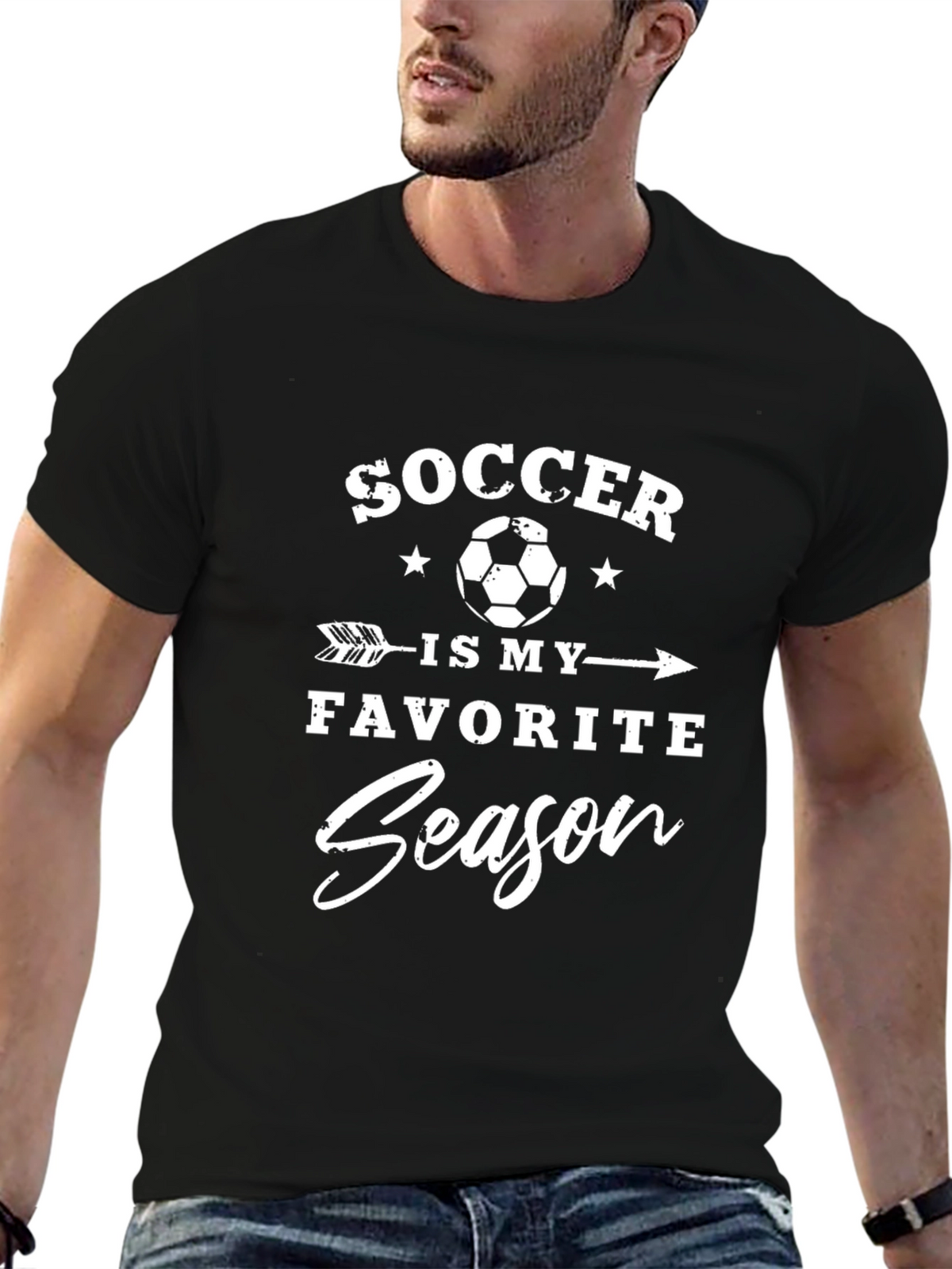 Soccer Is My Favorite Season Graphic Tee