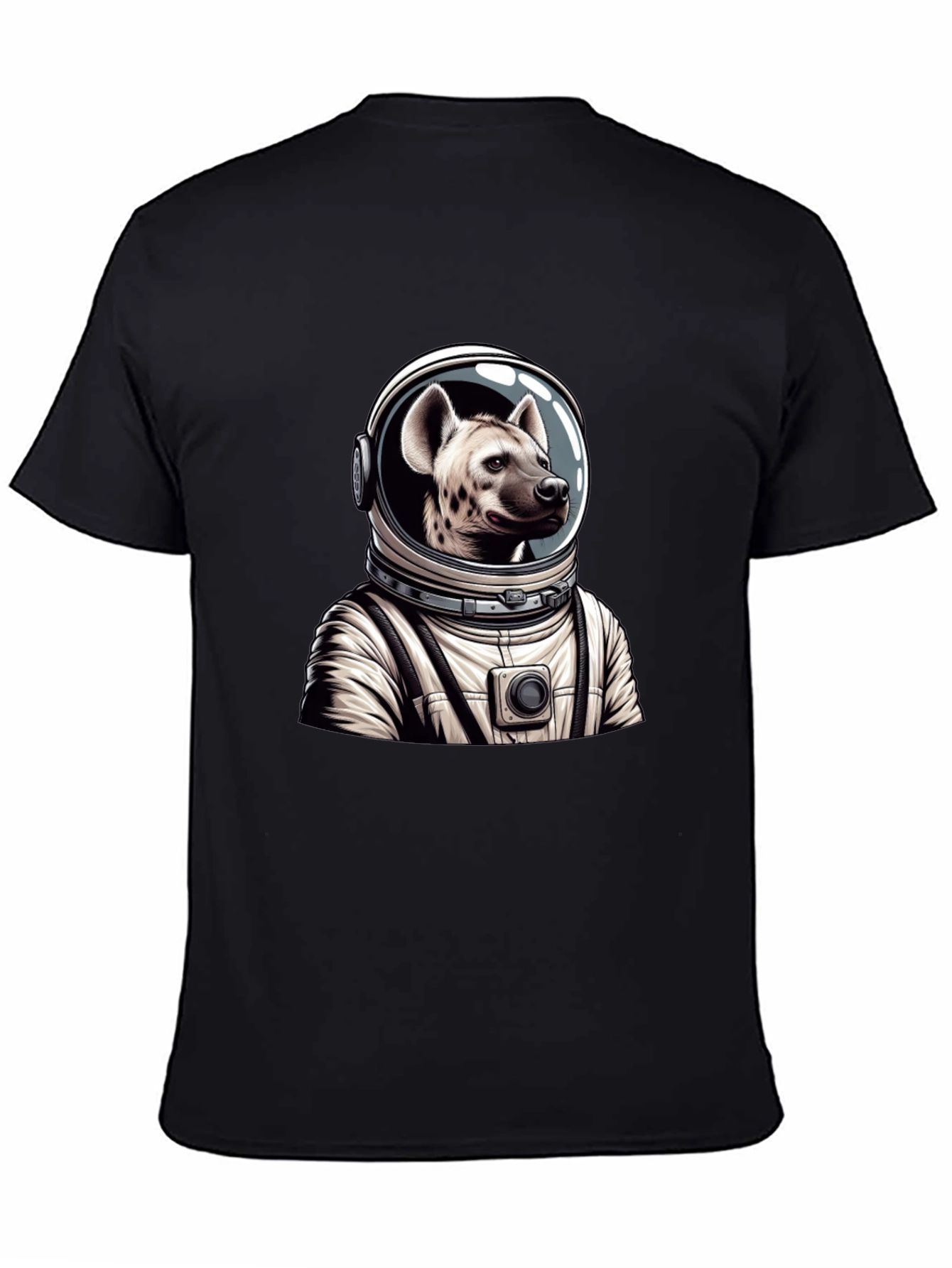Hyena Astronaut Black T-Shirt