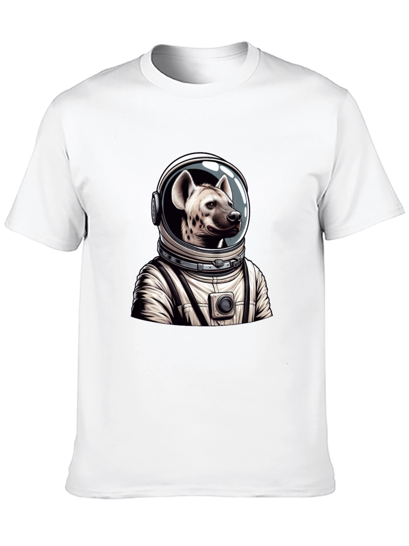 Hyena Astronaut Black T-Shirt