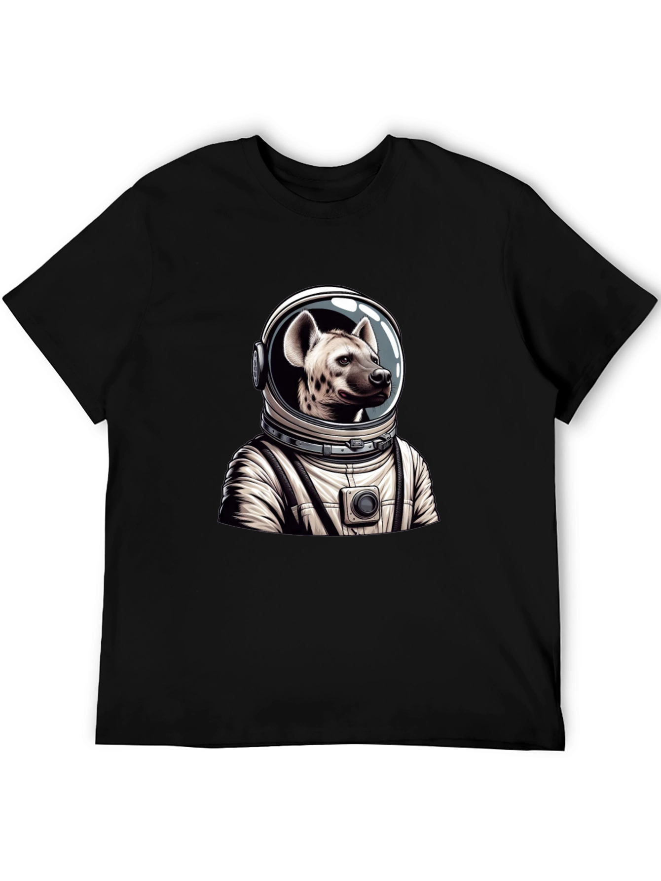 Hyena Astronaut Black T-Shirt