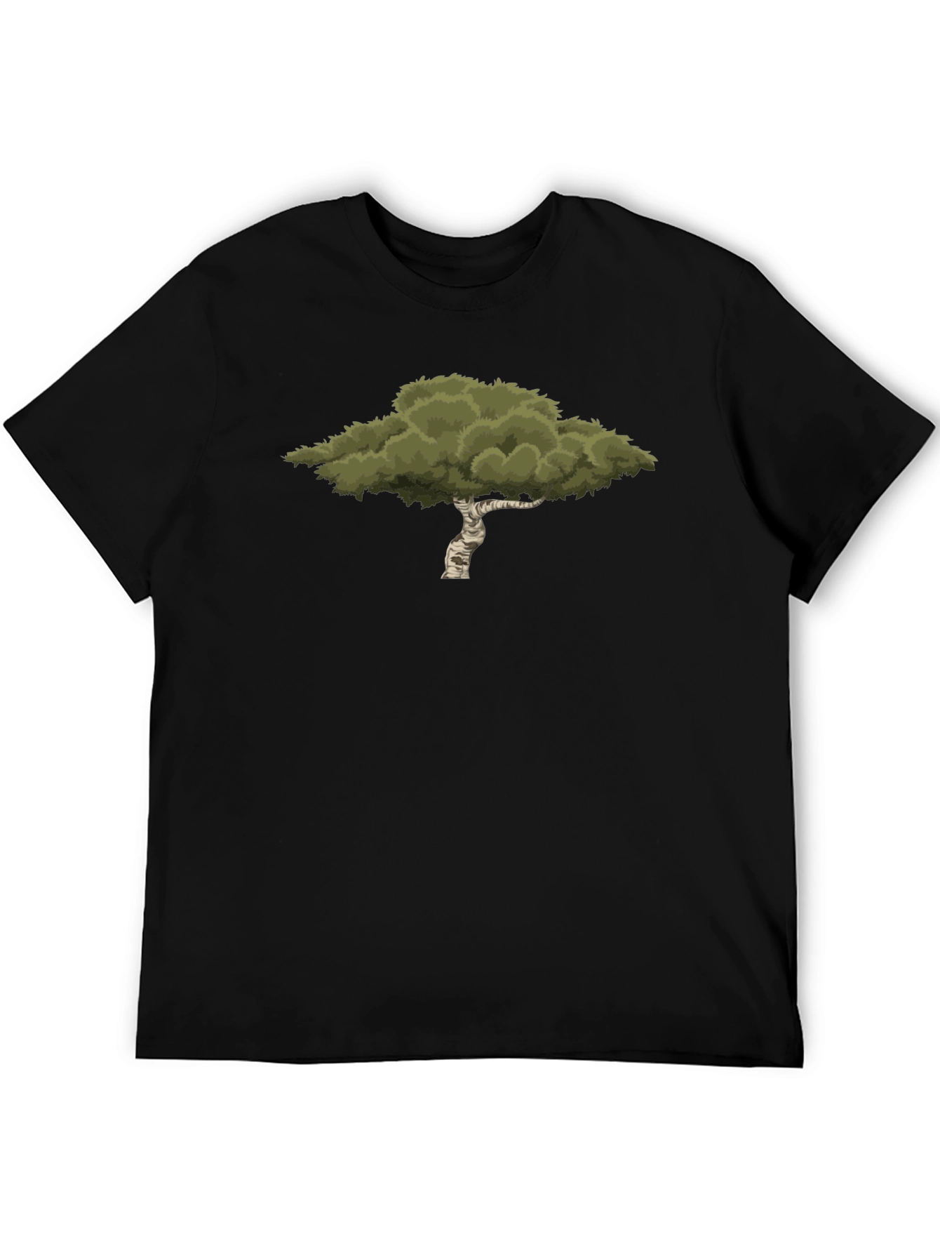 Tree Graphic Black T-Shirt - Nature Inspired Style
