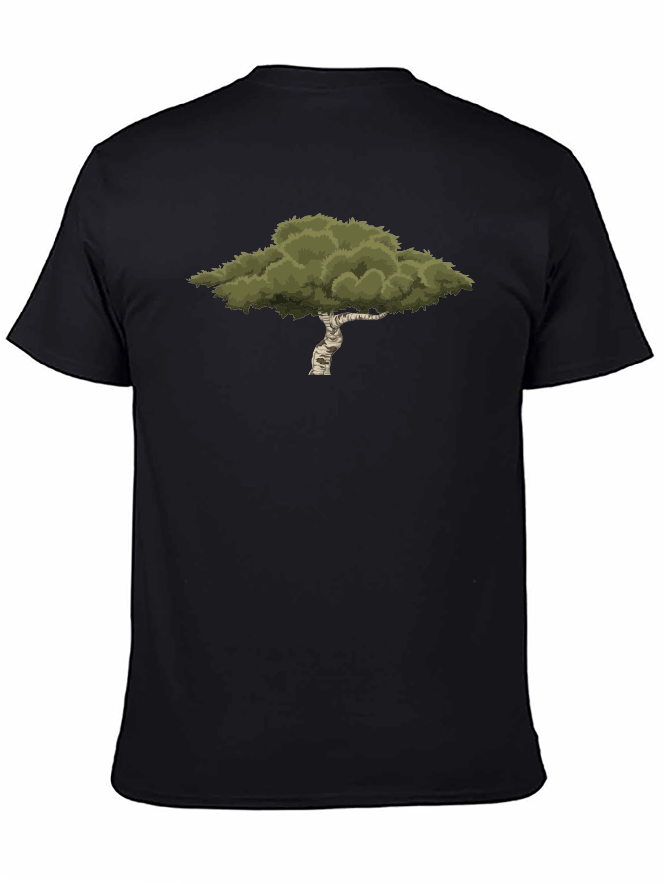 Tree Graphic Black T-Shirt - Nature Inspired Style