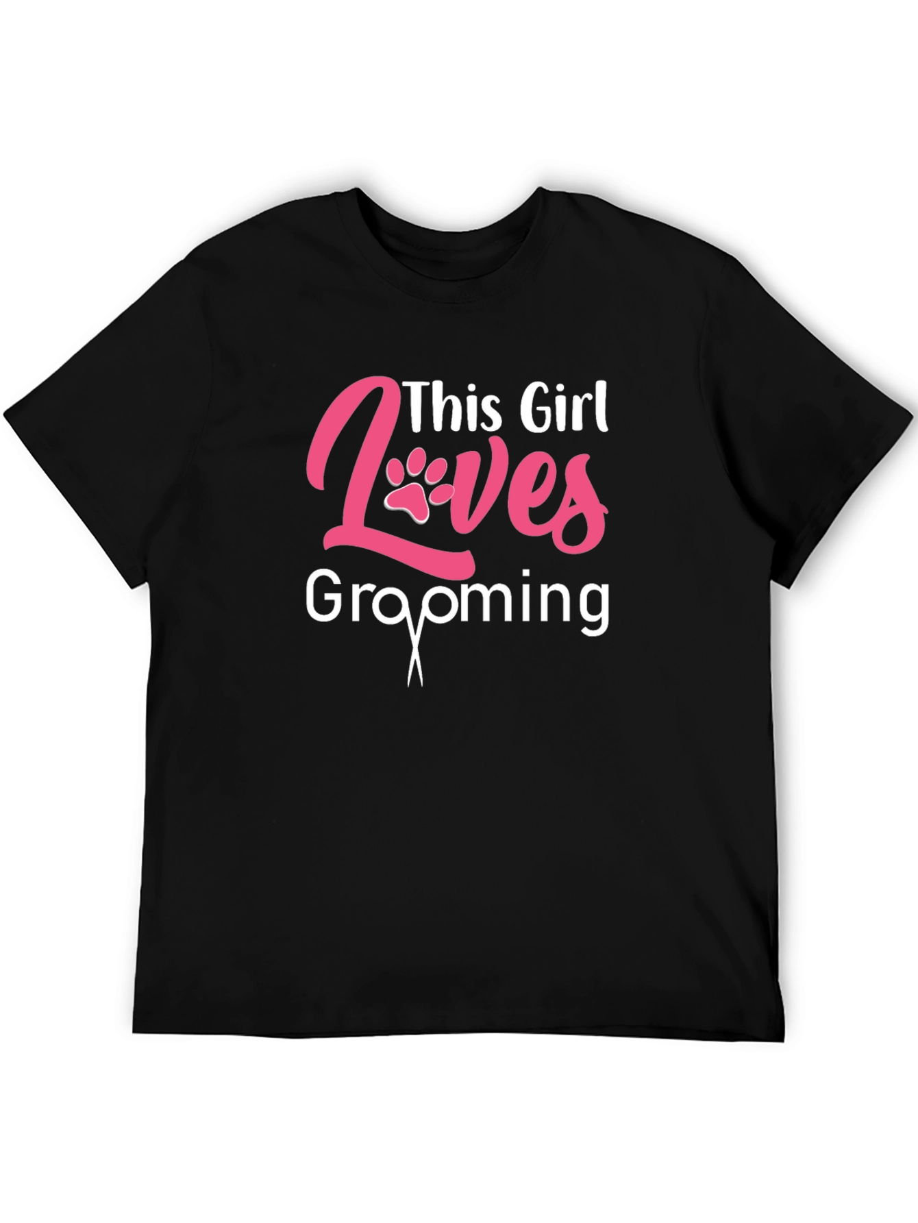 This Girl Loves Grooming Black T-Shirt