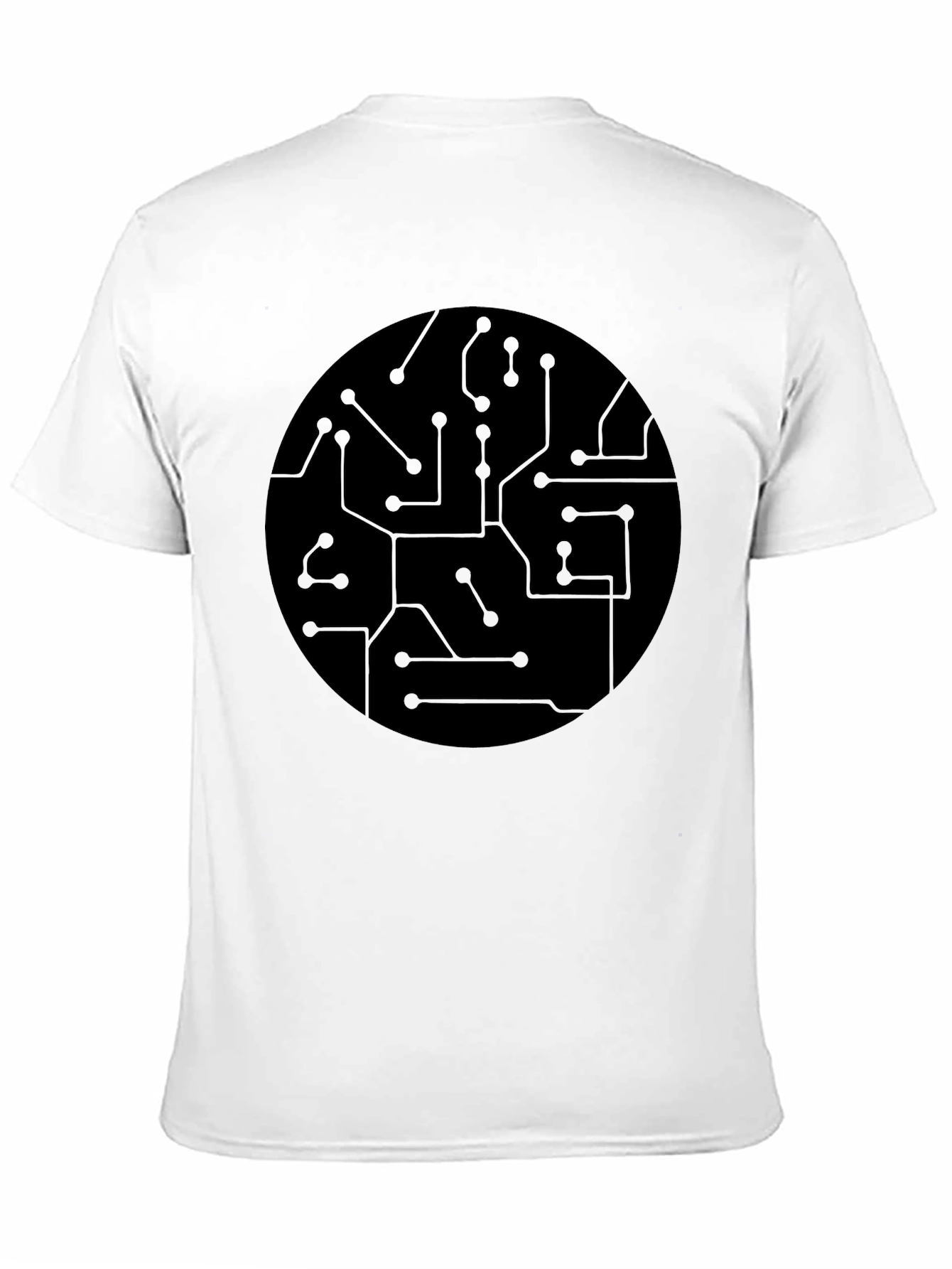 Circuit Board Graphic Black T-Shirt