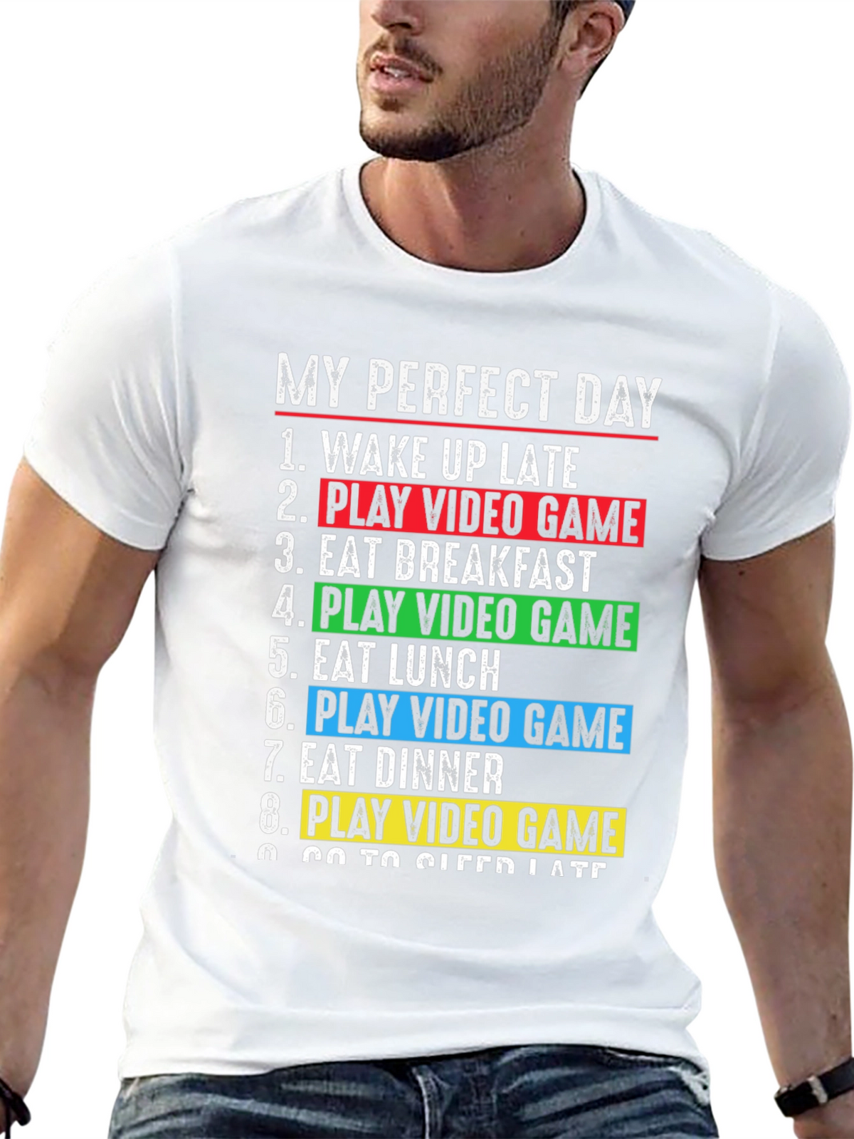 Gamers Perfect Day T-Shirt - Video Game Lover Gift