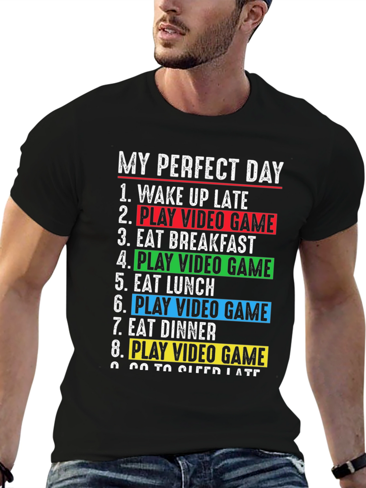 Gamers Perfect Day T-Shirt - Video Game Lover Gift