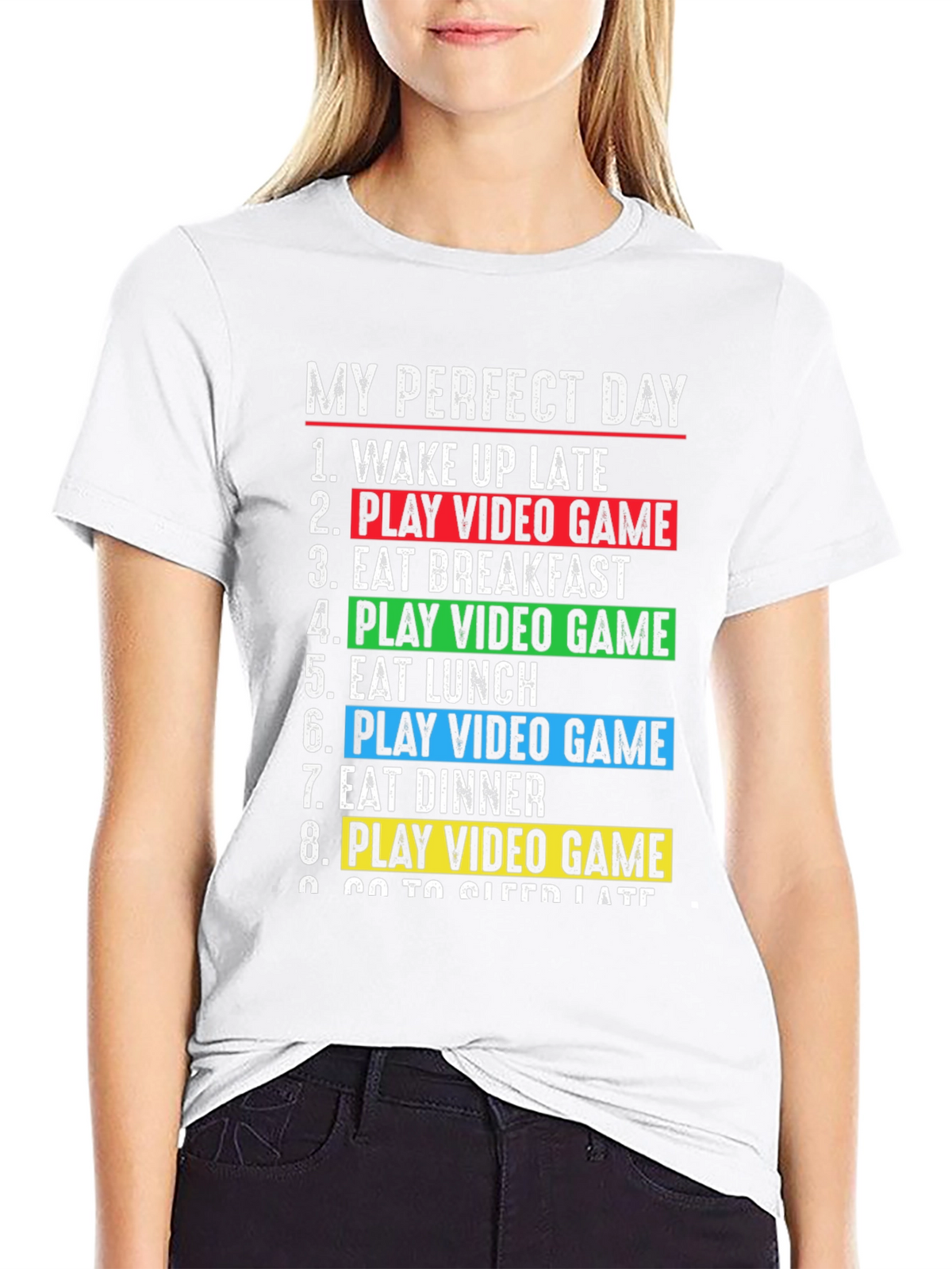 Gamers Perfect Day T-Shirt - Video Game Lover Gift