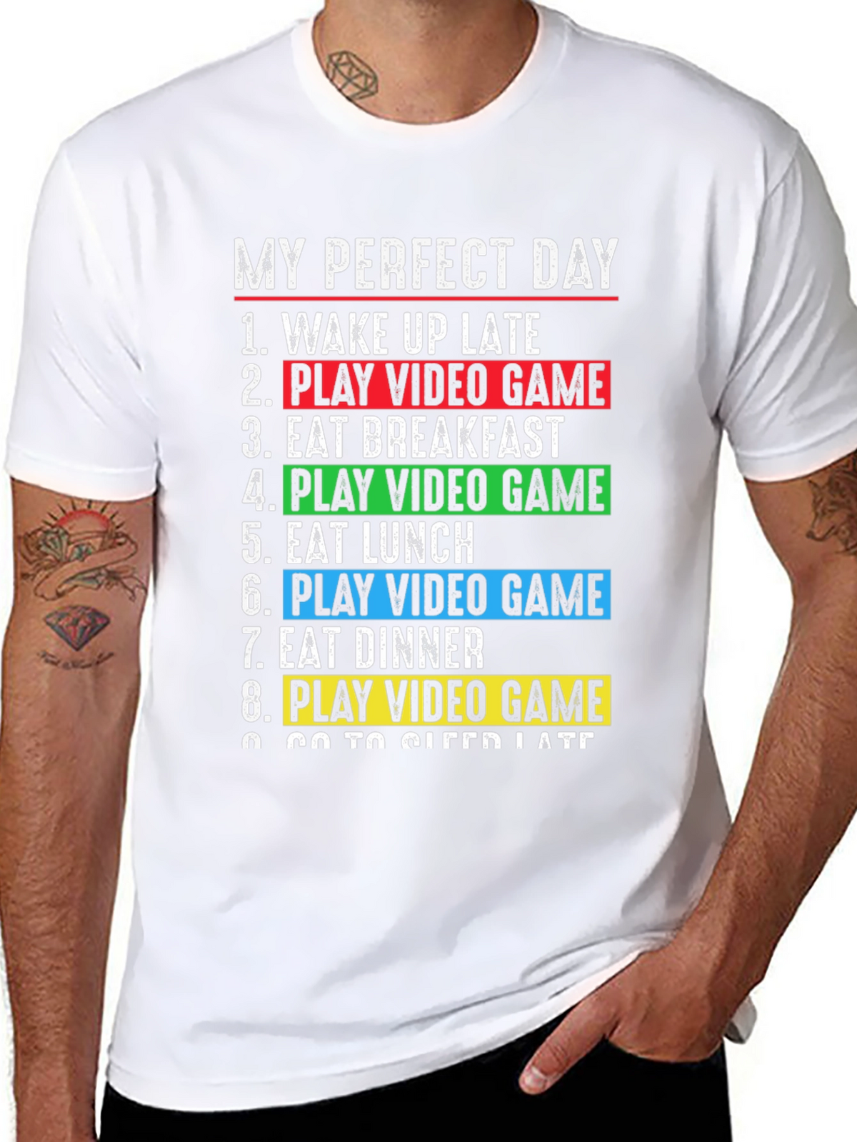 Gamers Perfect Day T-Shirt - Video Game Lover Gift