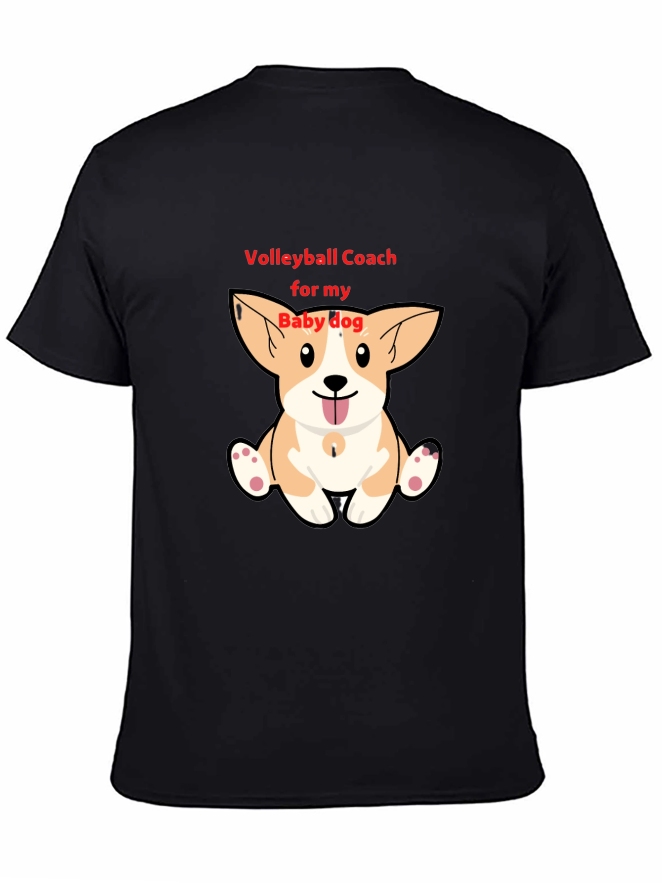 Volleyball Coach Baby Dog Corgi T-Shirt
