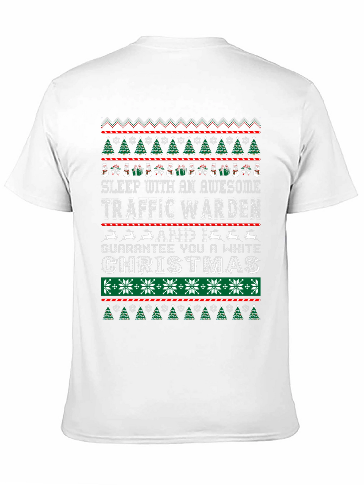 Awesome Traffic Warden Christmas T-Shirt