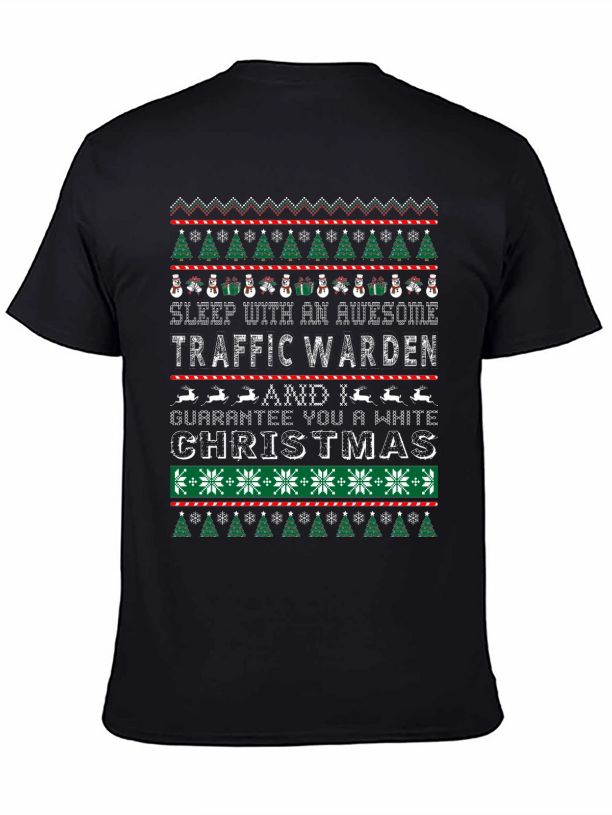 Awesome Traffic Warden Christmas T-Shirt