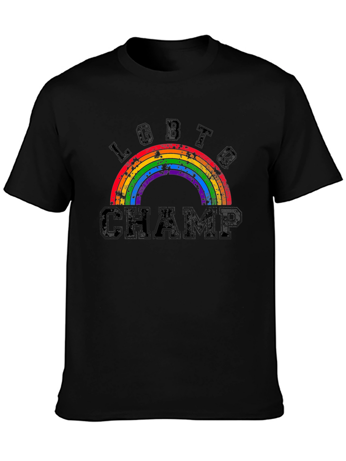 LGBTQ Champ Rainbow Graphic Tee - Pride Apparel