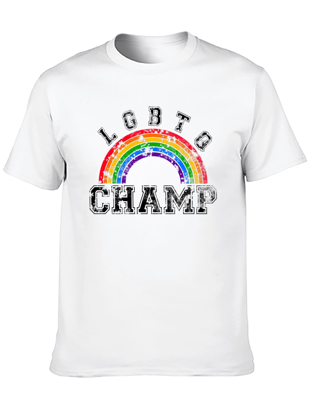 LGBTQ Champ Rainbow Graphic Tee - Pride Apparel