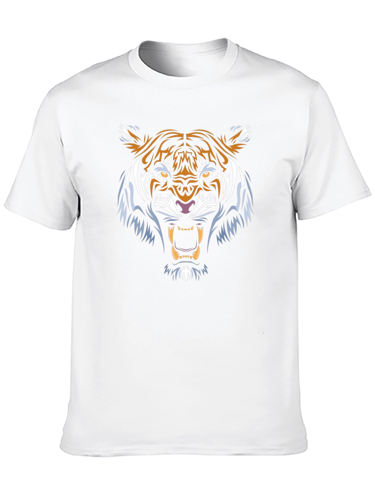 Mens Black Tiger Graphic Tee