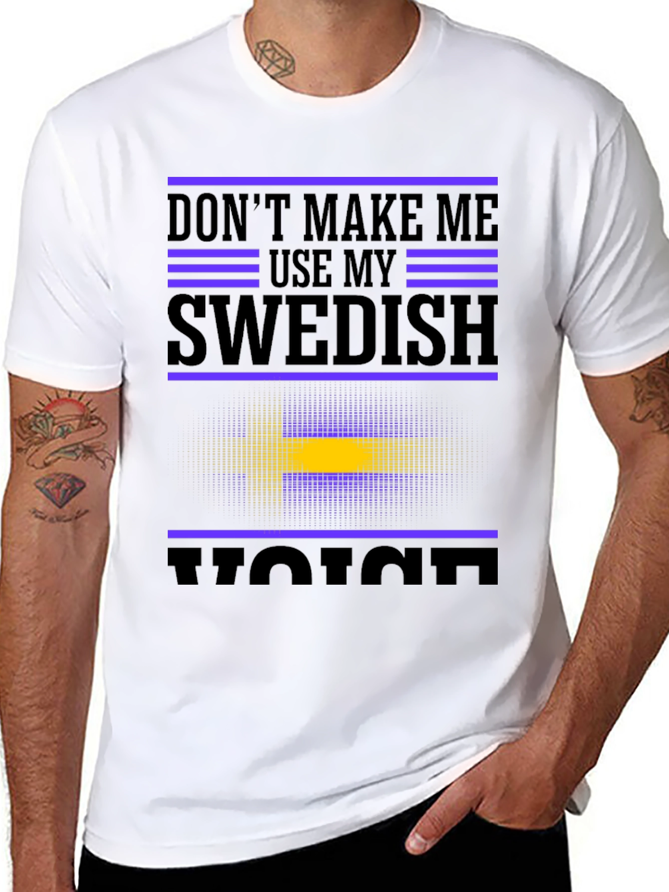 Swedish Voice T-Shirt - Funny Sweden Flag Tee