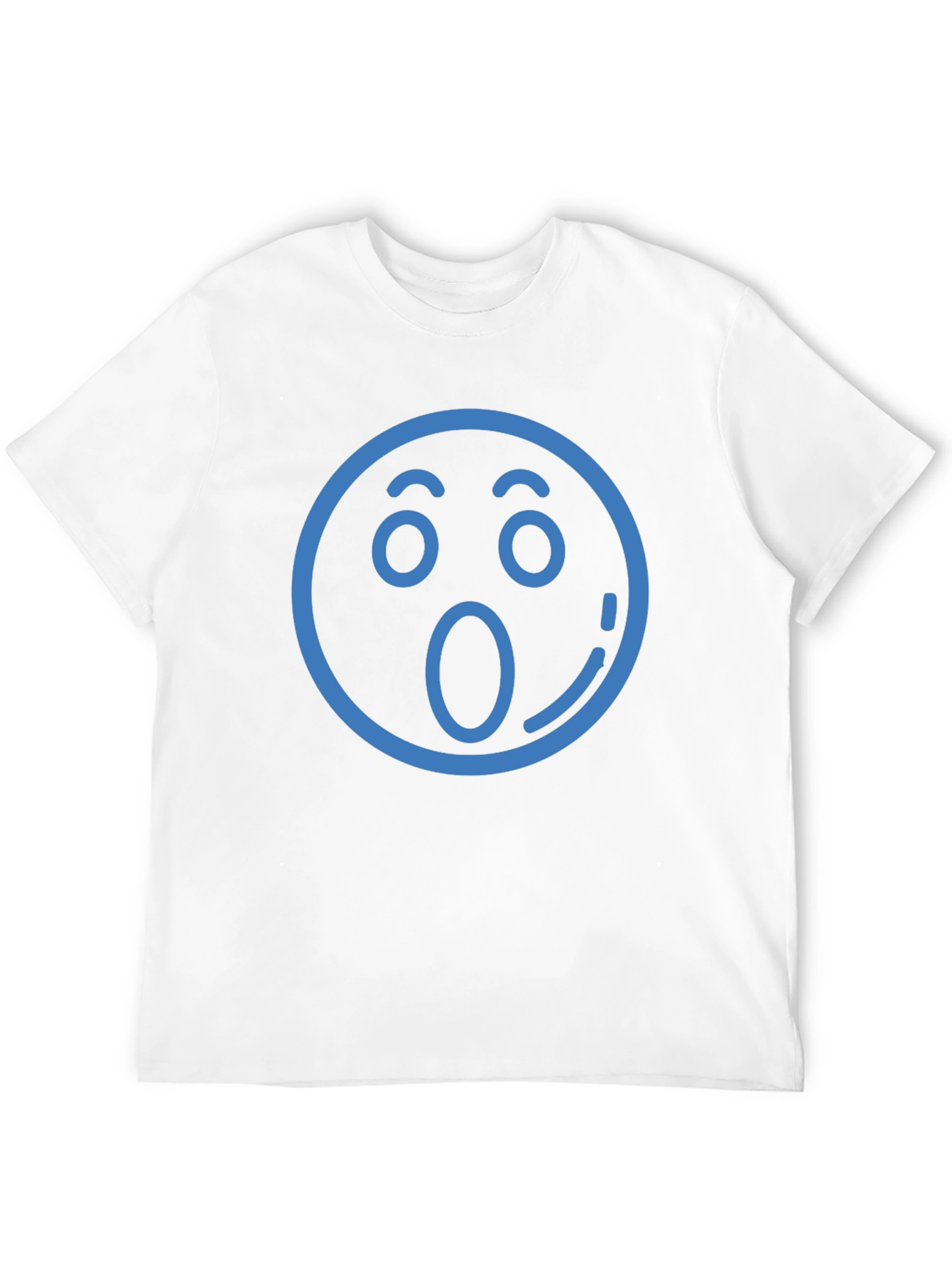 Surprised Emoji T-Shirt - Black Cotton Tee