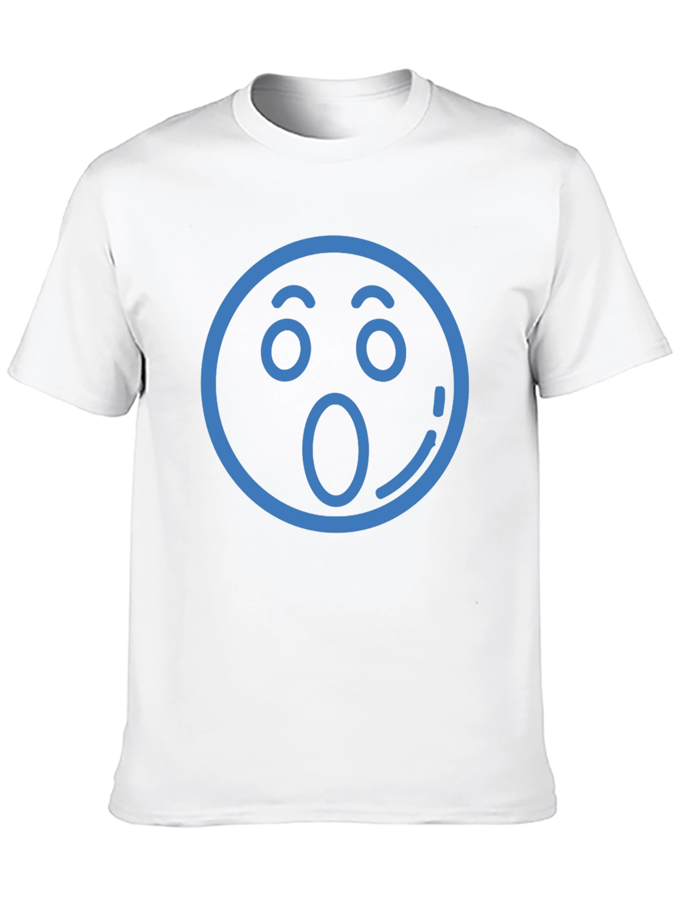 Surprised Emoji T-Shirt - Black Cotton Tee