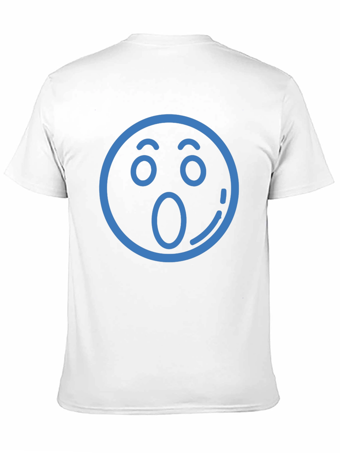 Surprised Emoji T-Shirt - Black Cotton Tee