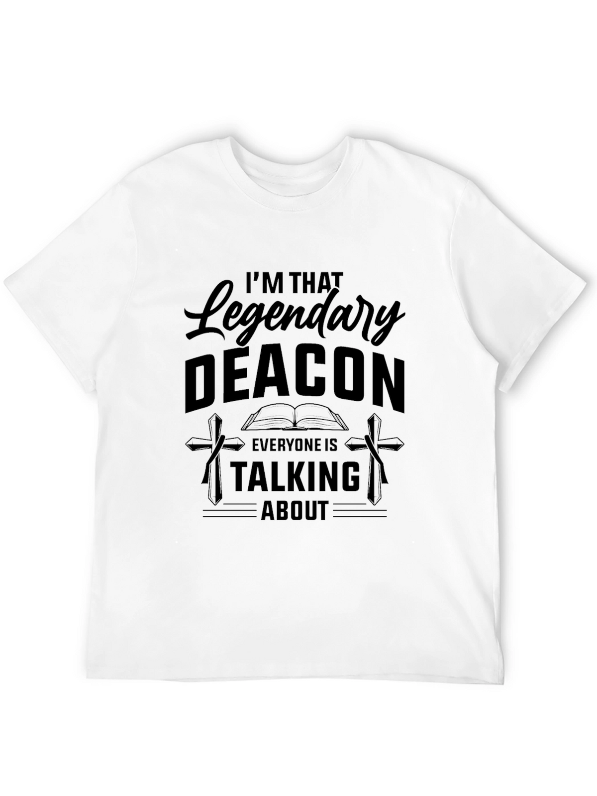 Legendary Deacon Graphic Tee - Black Cotton Blend