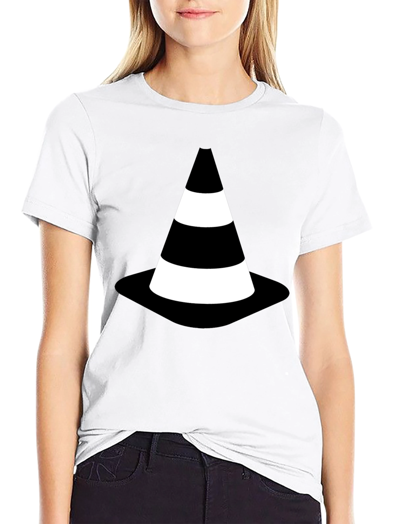 Black Traffic Cone Graphic Tee