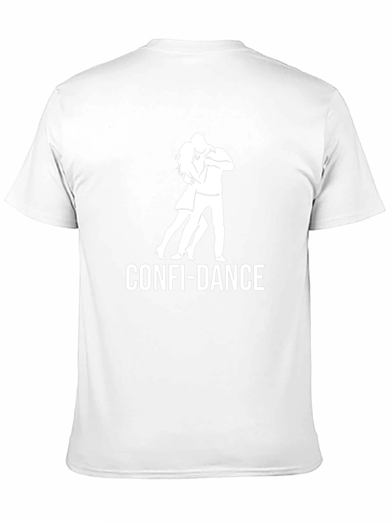 Confi-Dance Black T-Shirt - Dancing Couple Graphic Tee