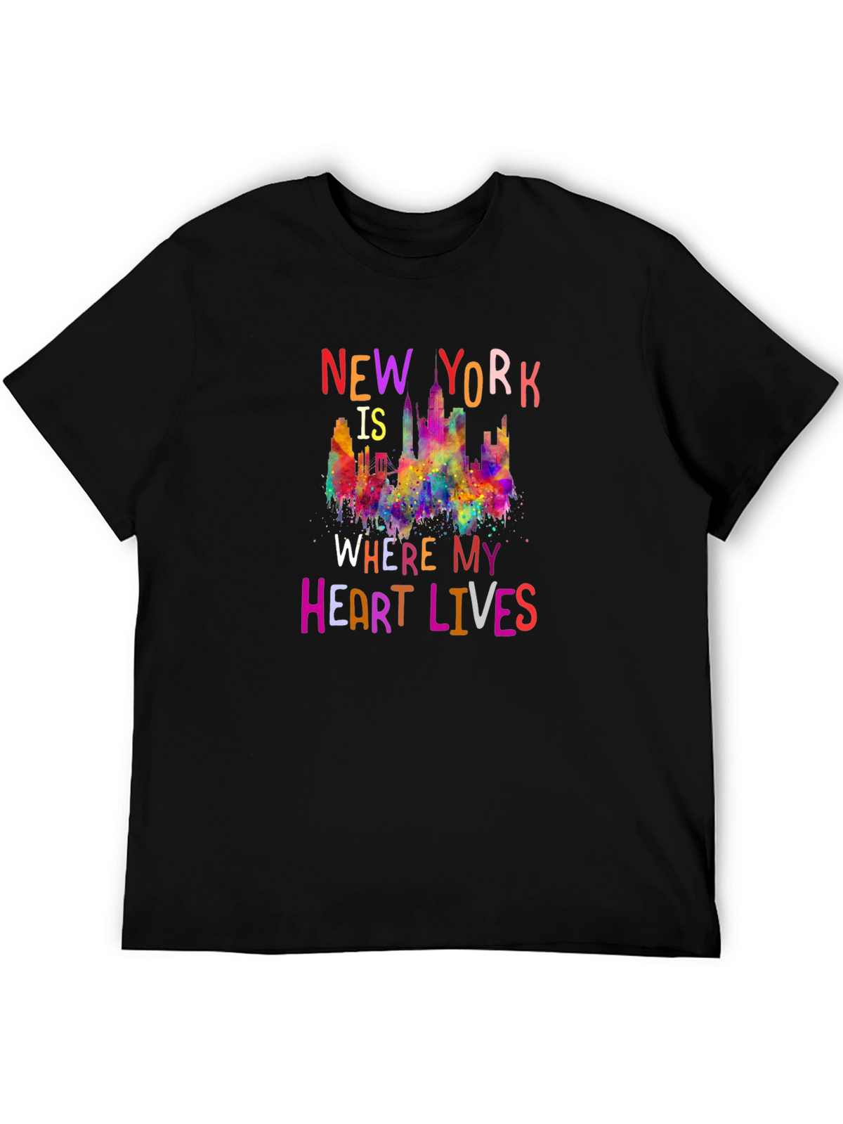 New York Heart Lives Here Graphic Tee