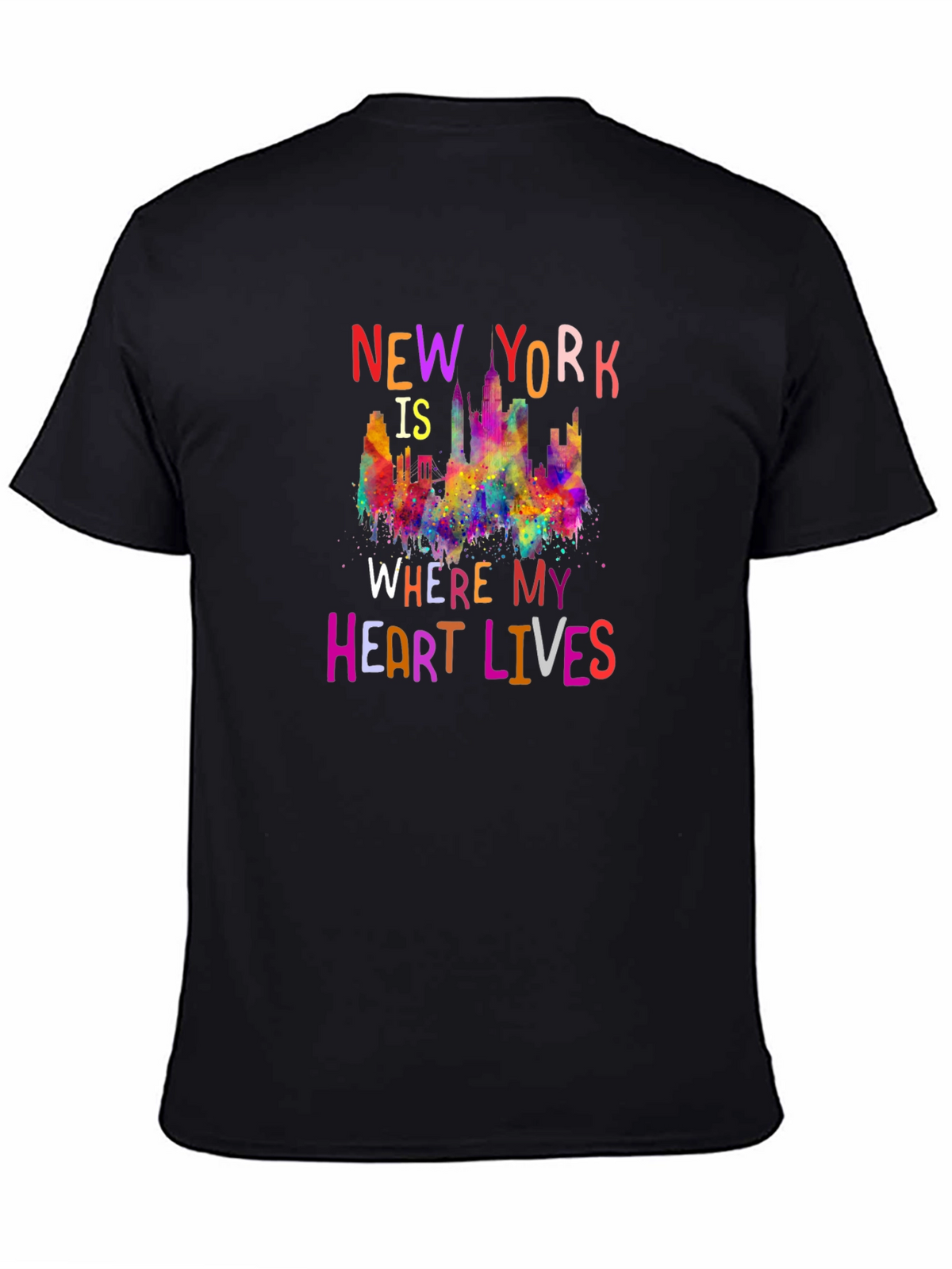 New York Heart Lives Here Graphic Tee