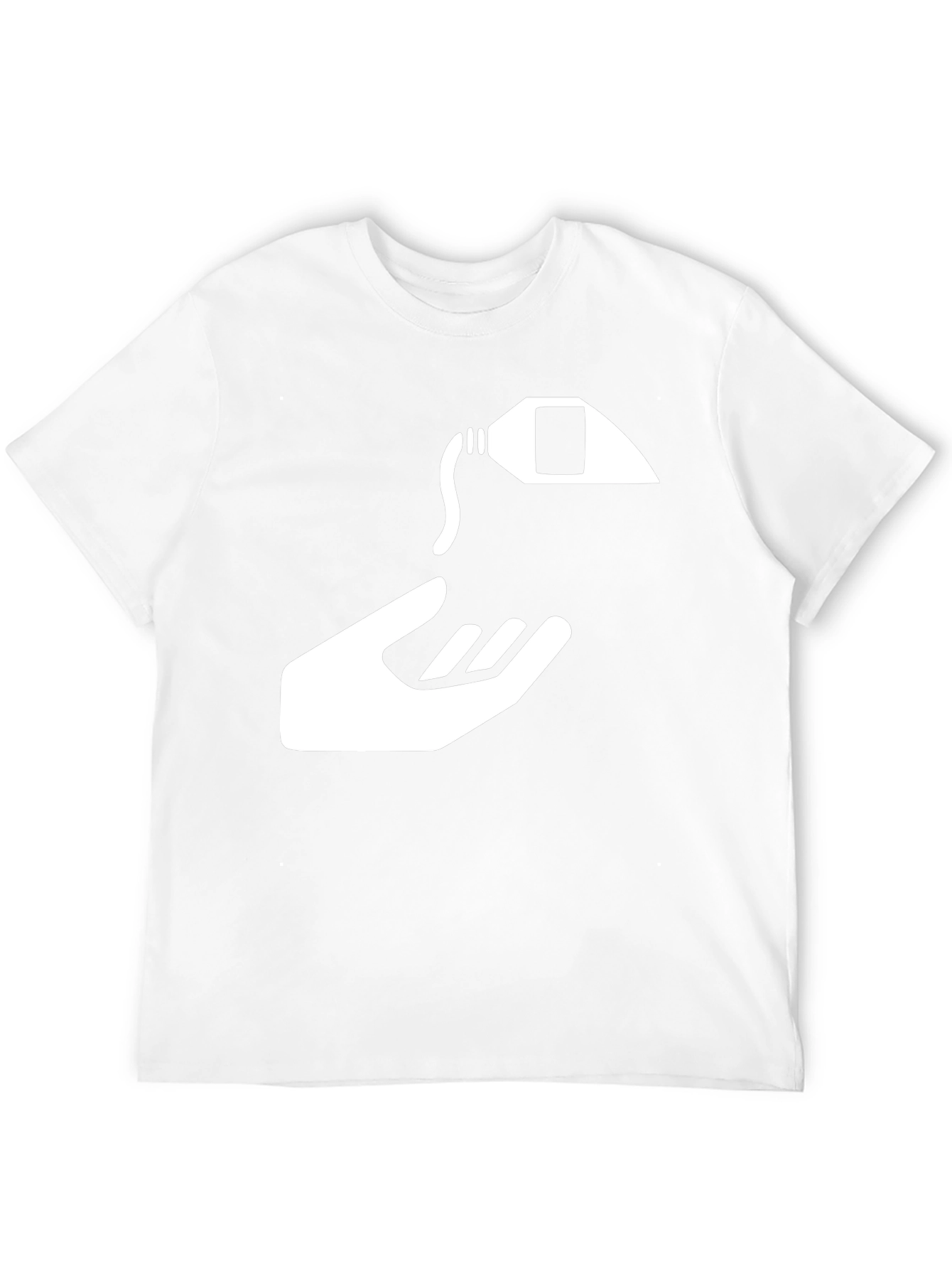 Black Graphic Tee - Hand and Cream Tube