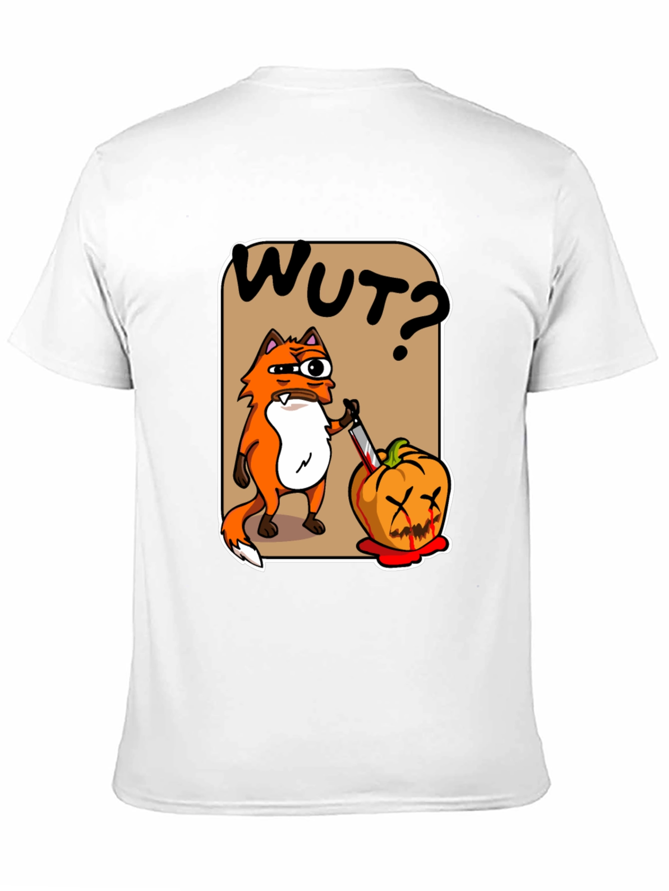 WUT? Fox Halloween Pumpkin T-Shirt