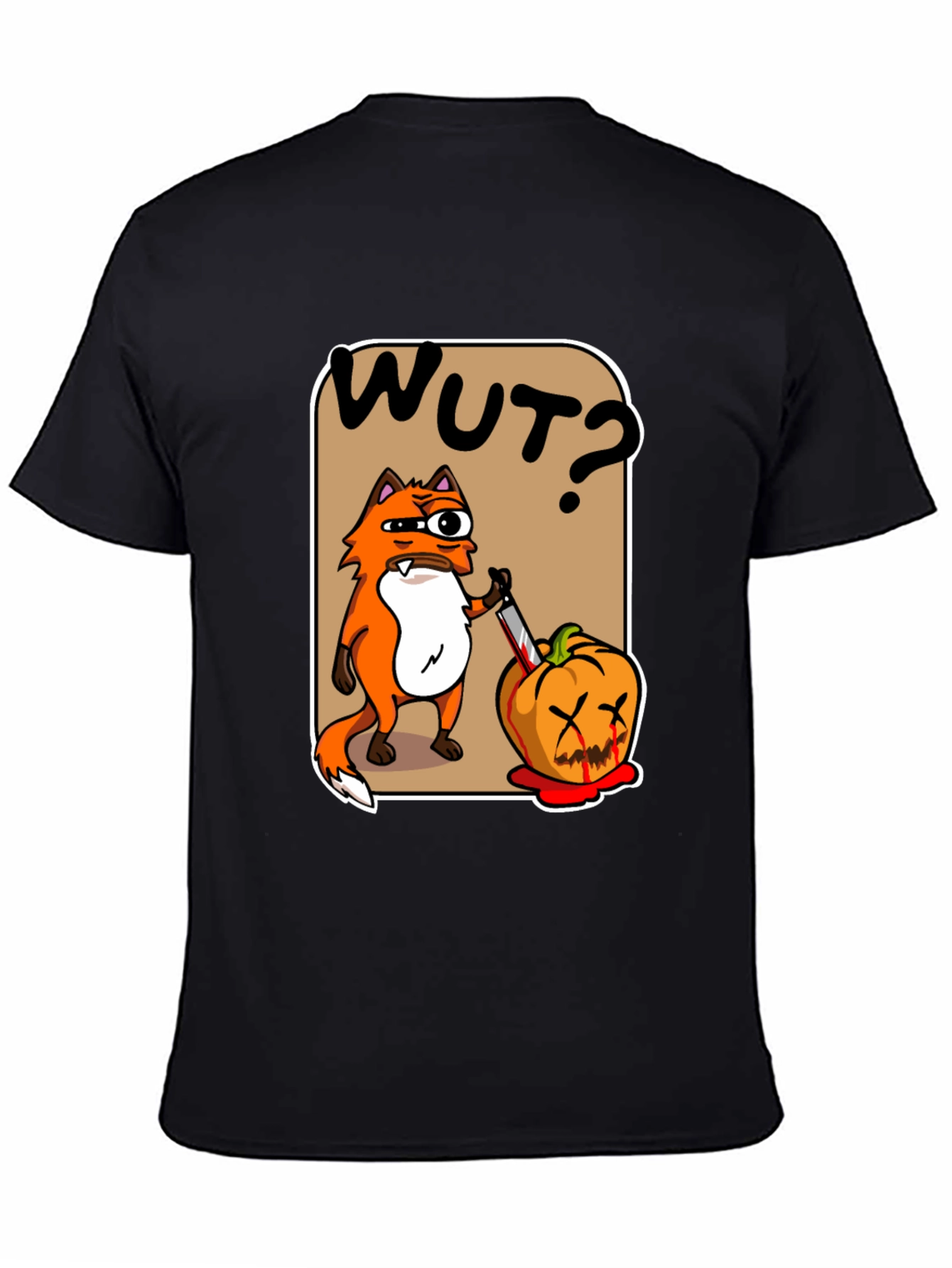 WUT? Fox Halloween Pumpkin T-Shirt